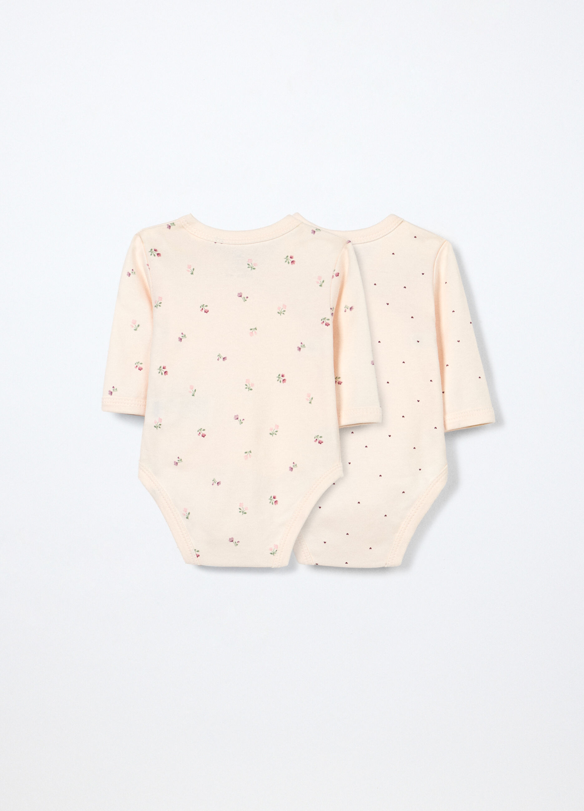 Pack 2 body incrociati in interlock di puro cotone neonata_1