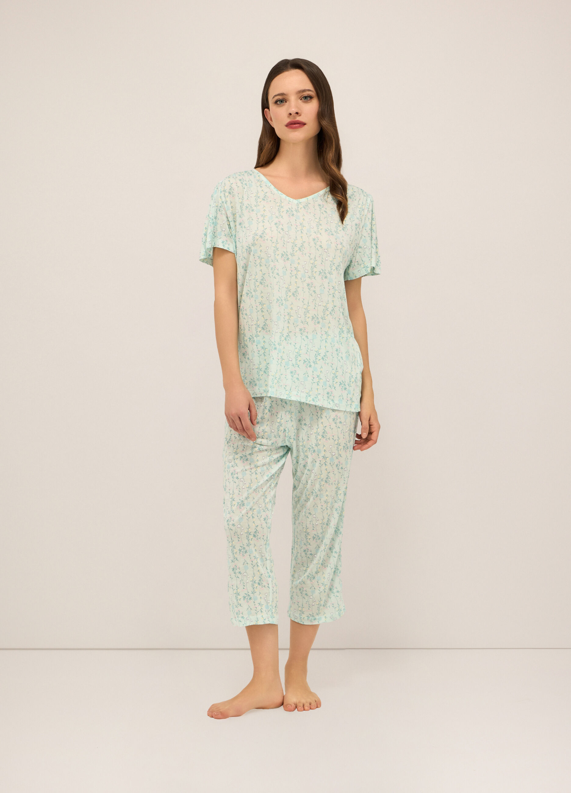 Set pigiama in pura viscosa donna_0