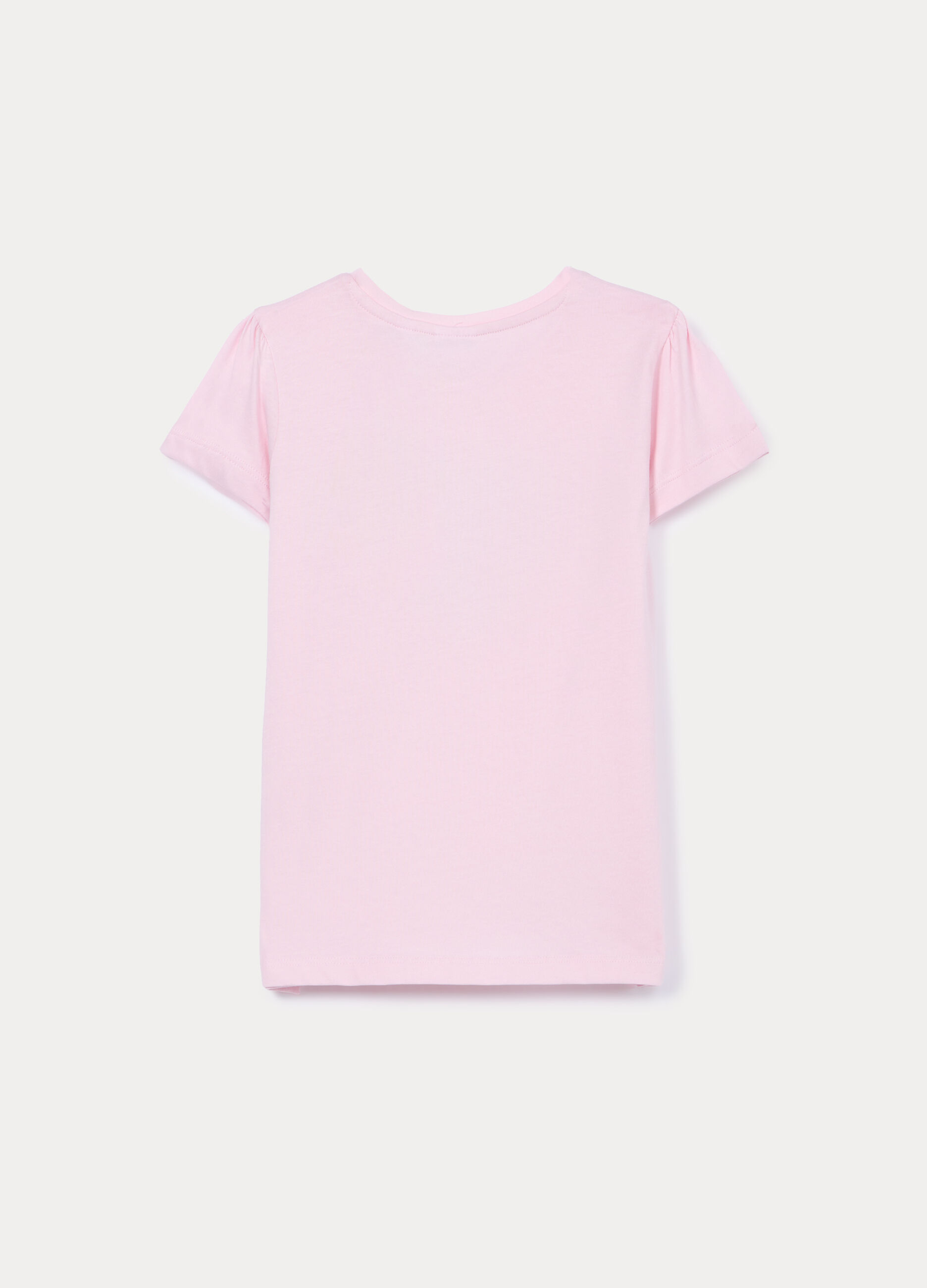 T-shirt girocollo in jersey di puro cotone bambina_1