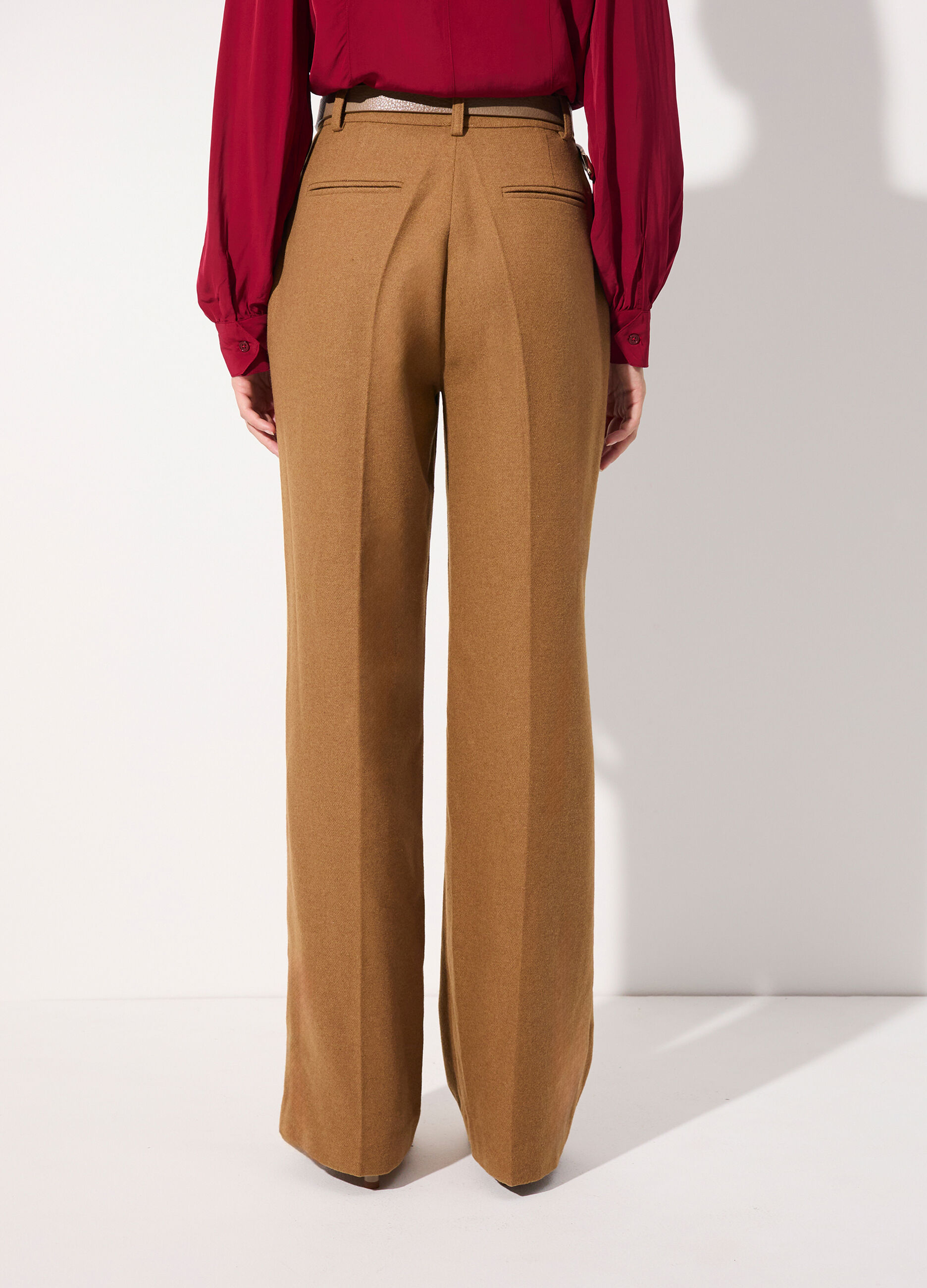 Pantalone dritto in misto lana donna_2