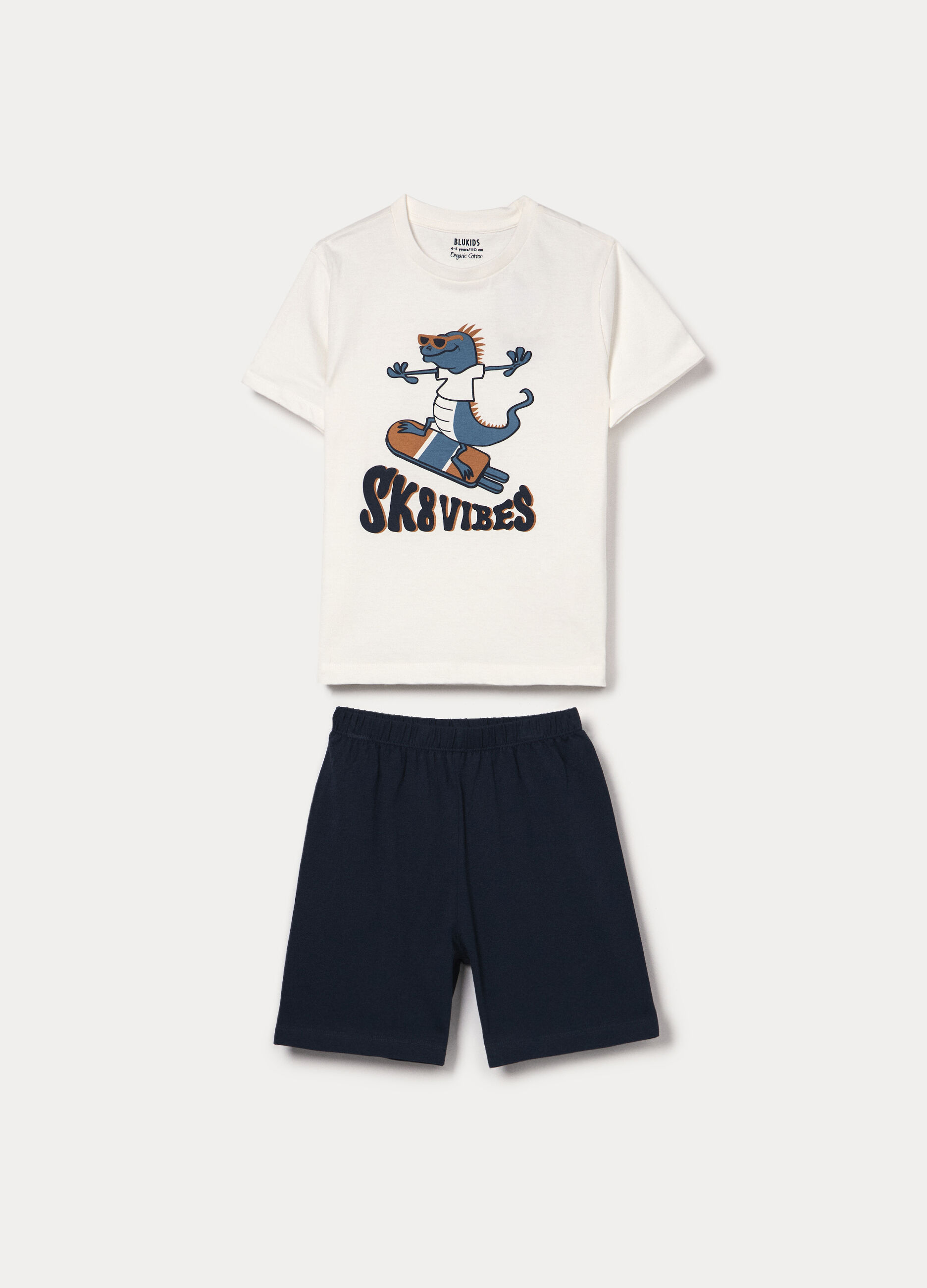 Set pigiama corto in jersey di puro cotone bambino_0