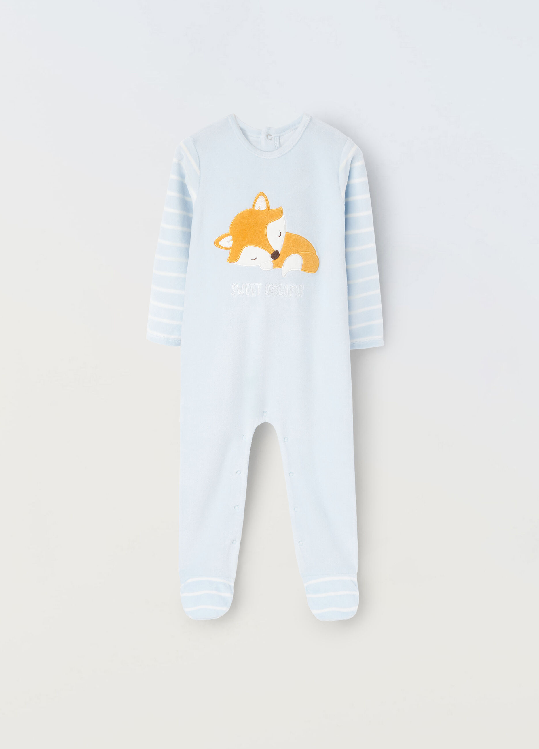 Tutina velour misto cotone neonato_0