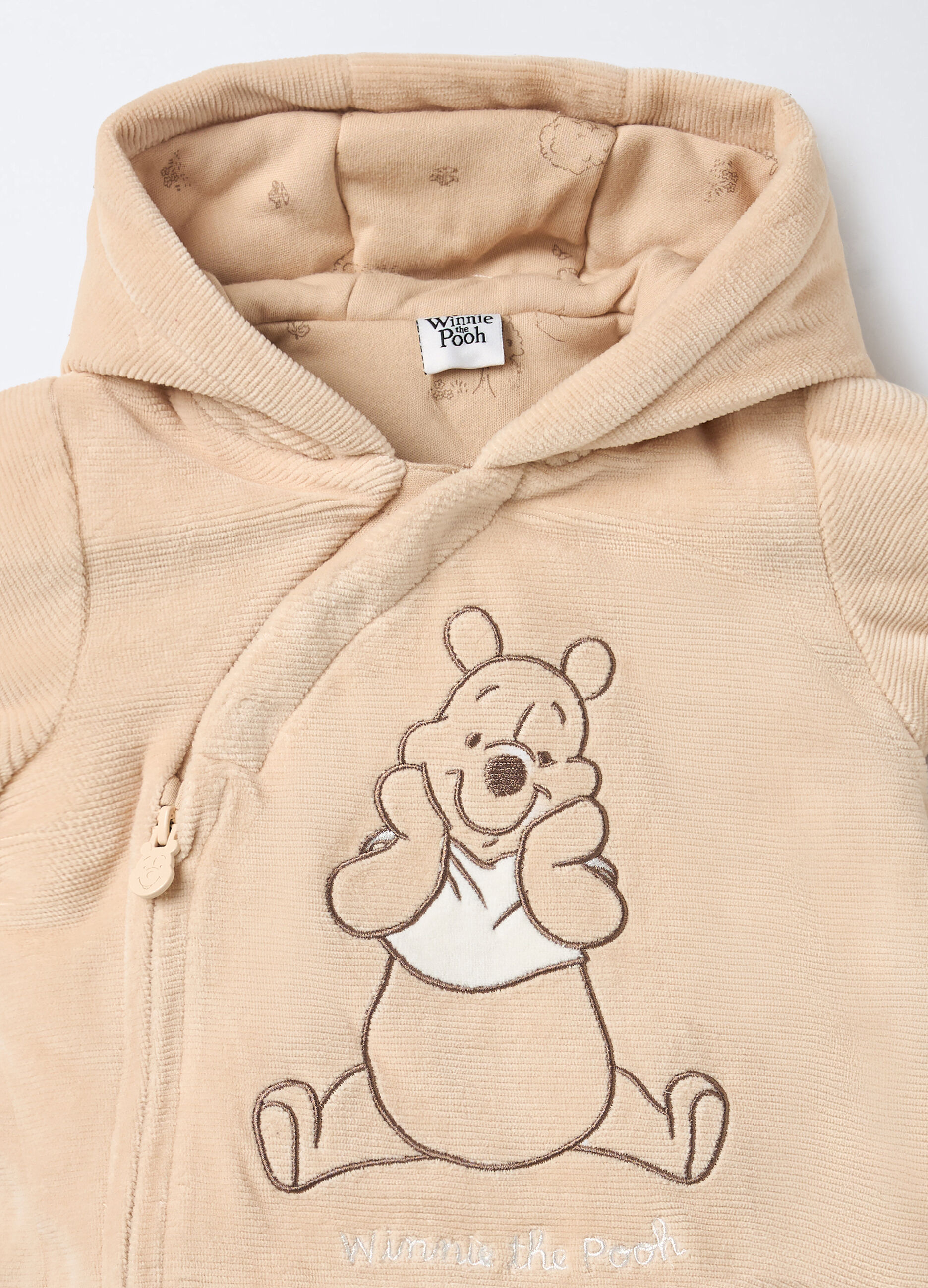 Tutina imbottita Disney velour misto cotone neonato_2