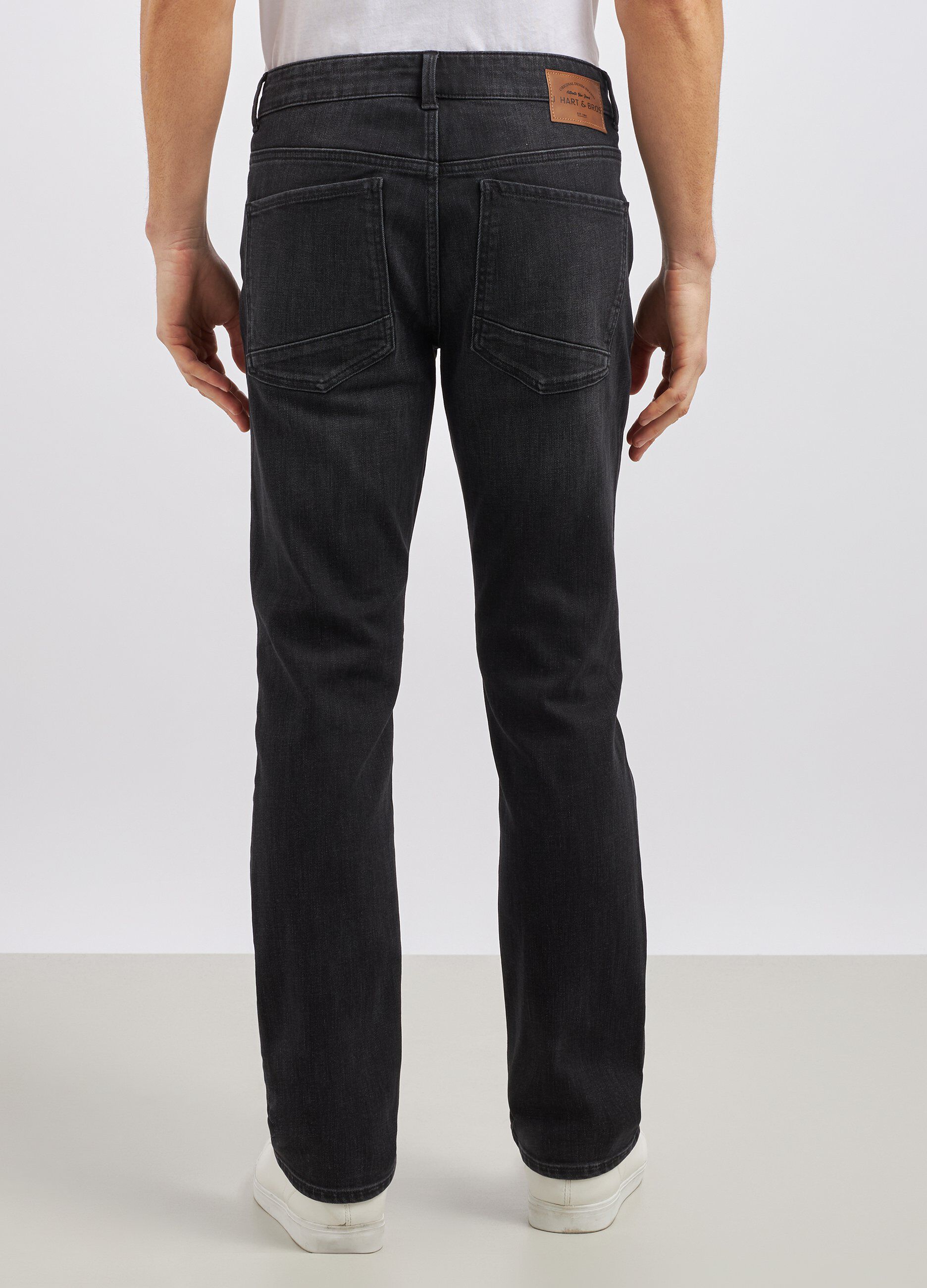 Pantaloni regular fit in denim uomo_2