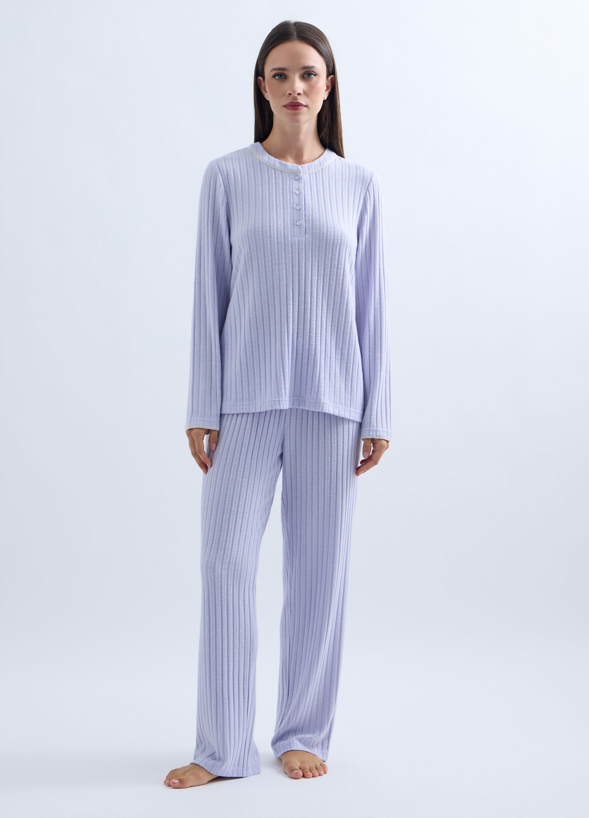 Pantaloni pigiama lunghi donna_0