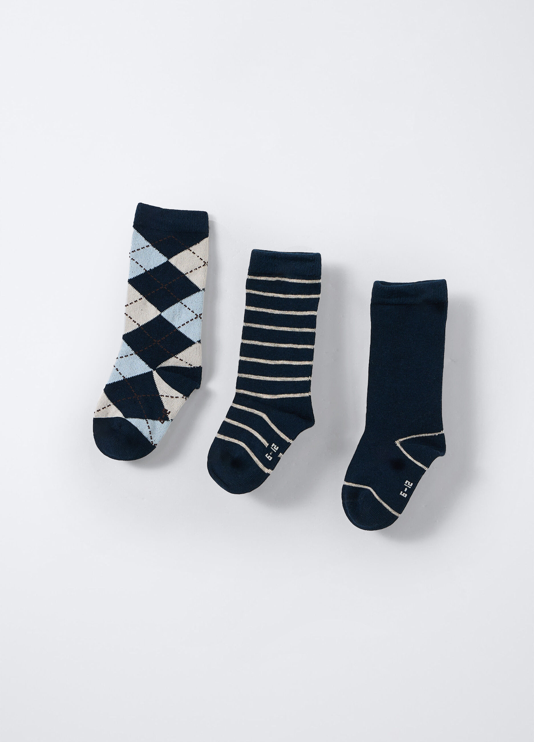 Pack 3 calze misto cotone stretch _1