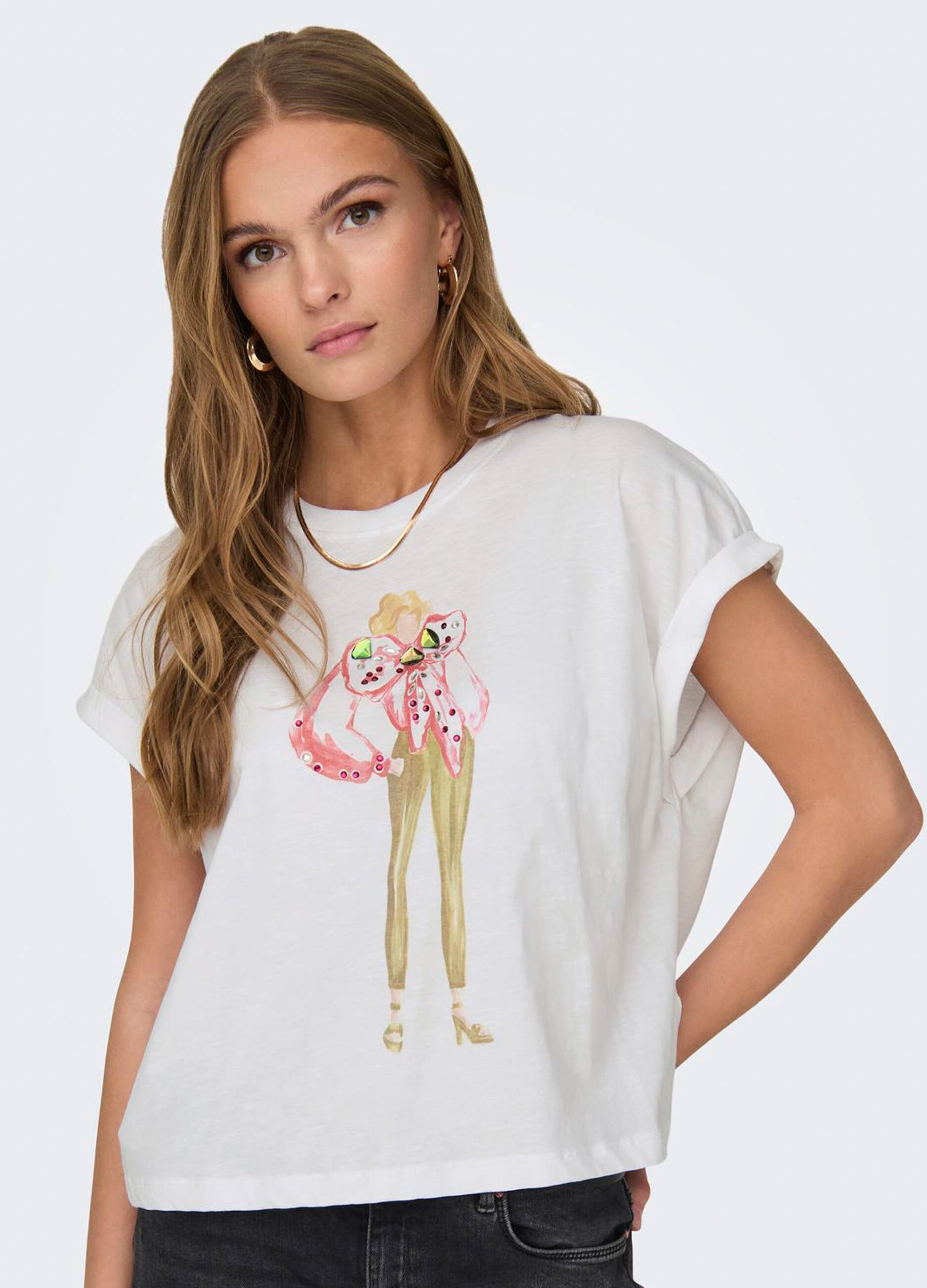 T-shirt con stampa donna_3