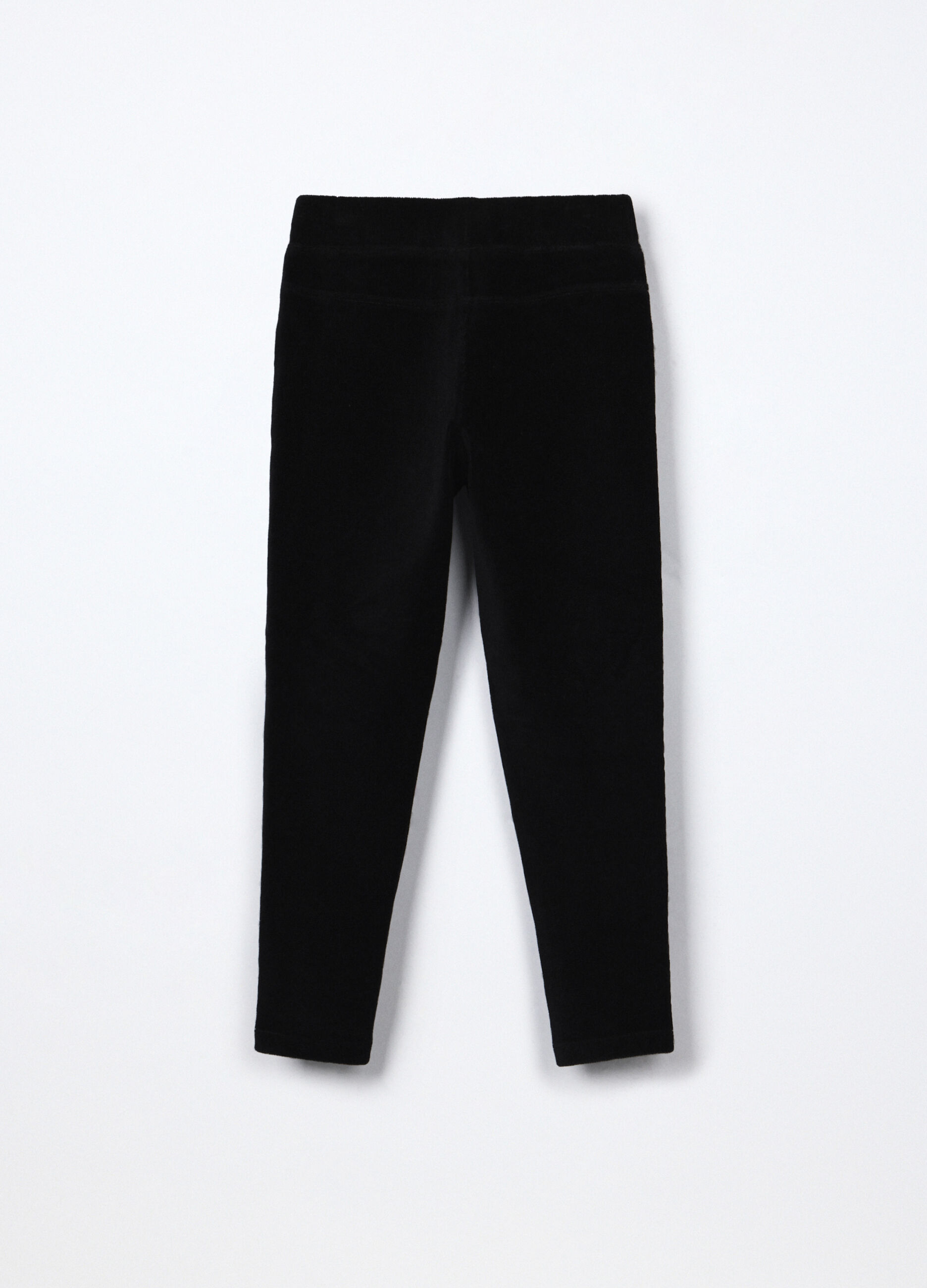Treggings in costina velour bambina_1
