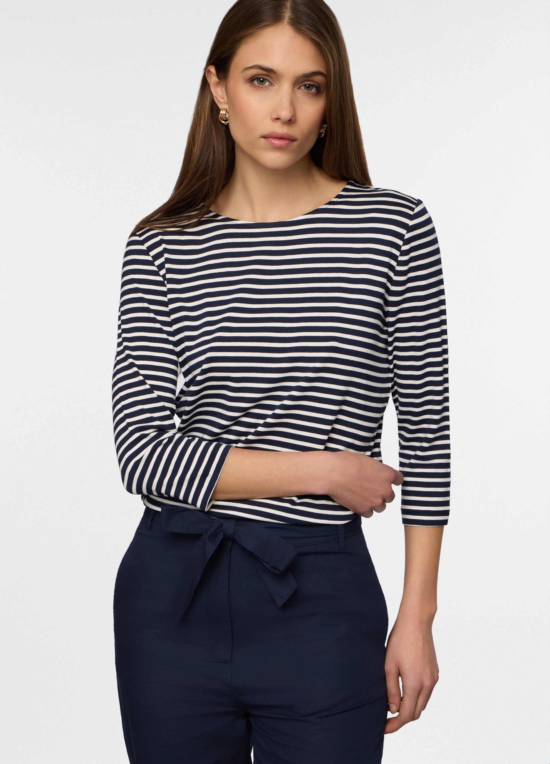 T-shirt girocollo donna_0