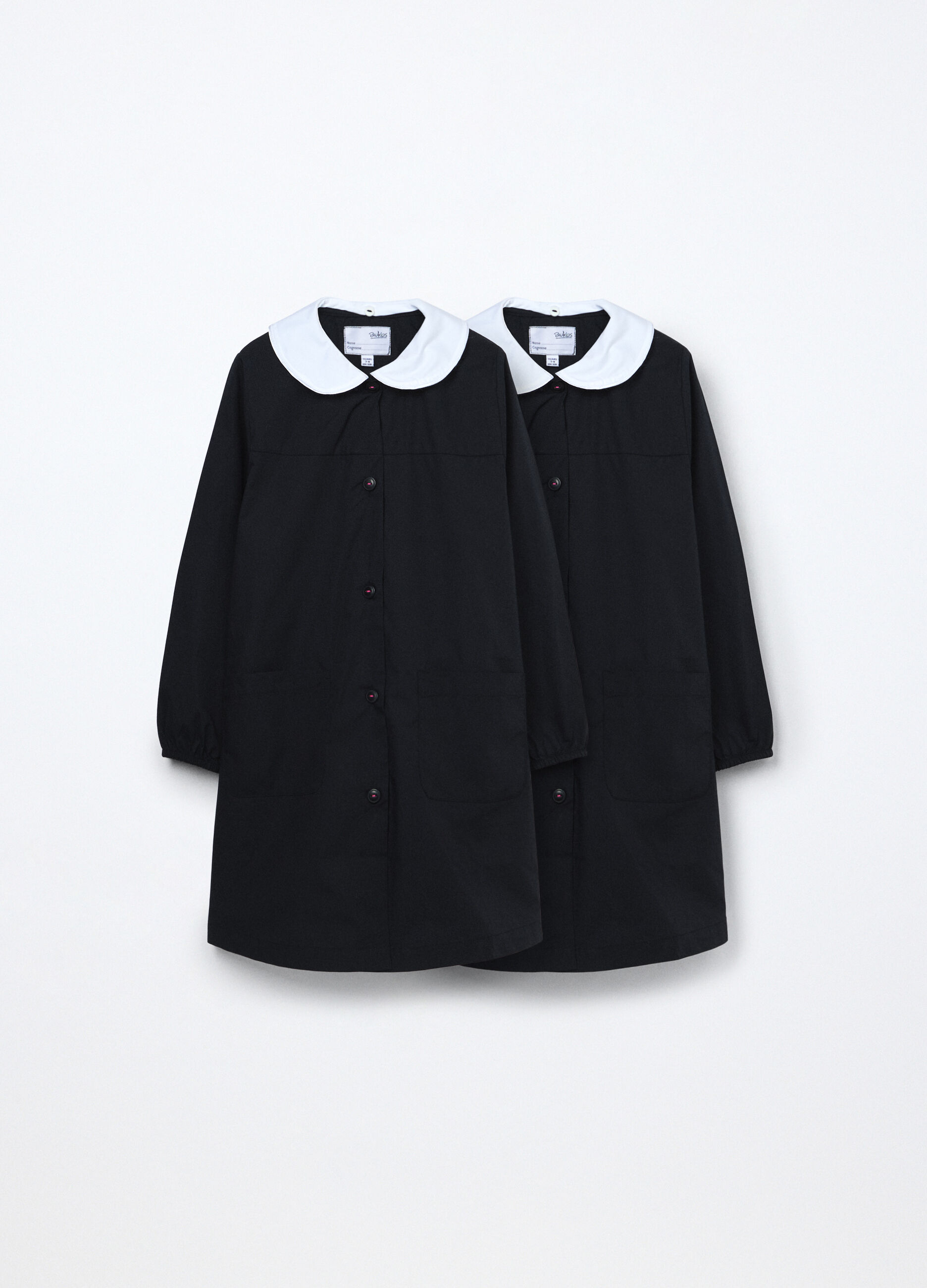 Pack 2 grembiuli misto cotone bambina_0