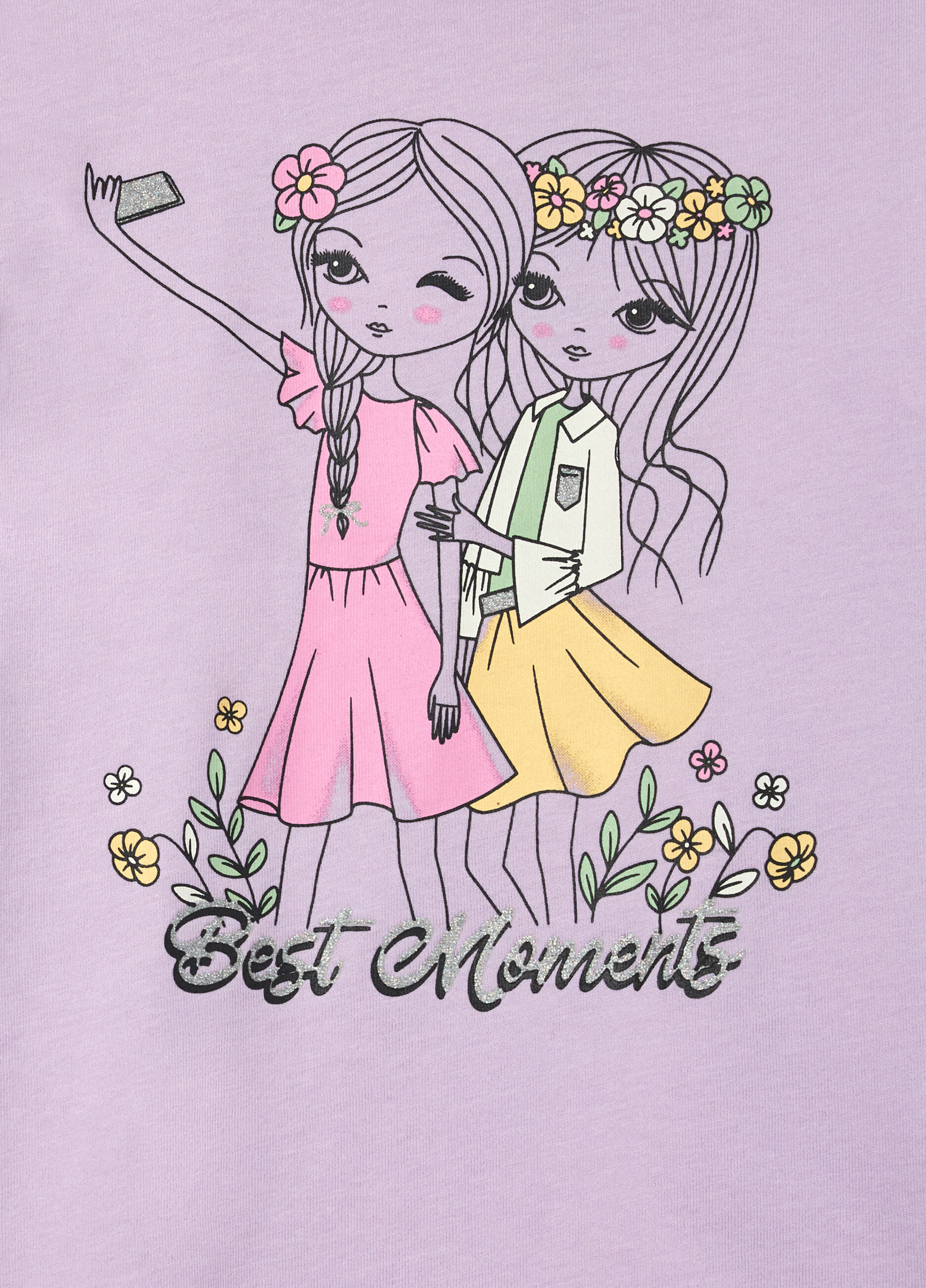 T-shirt in jersey di puro cotone bambina_2