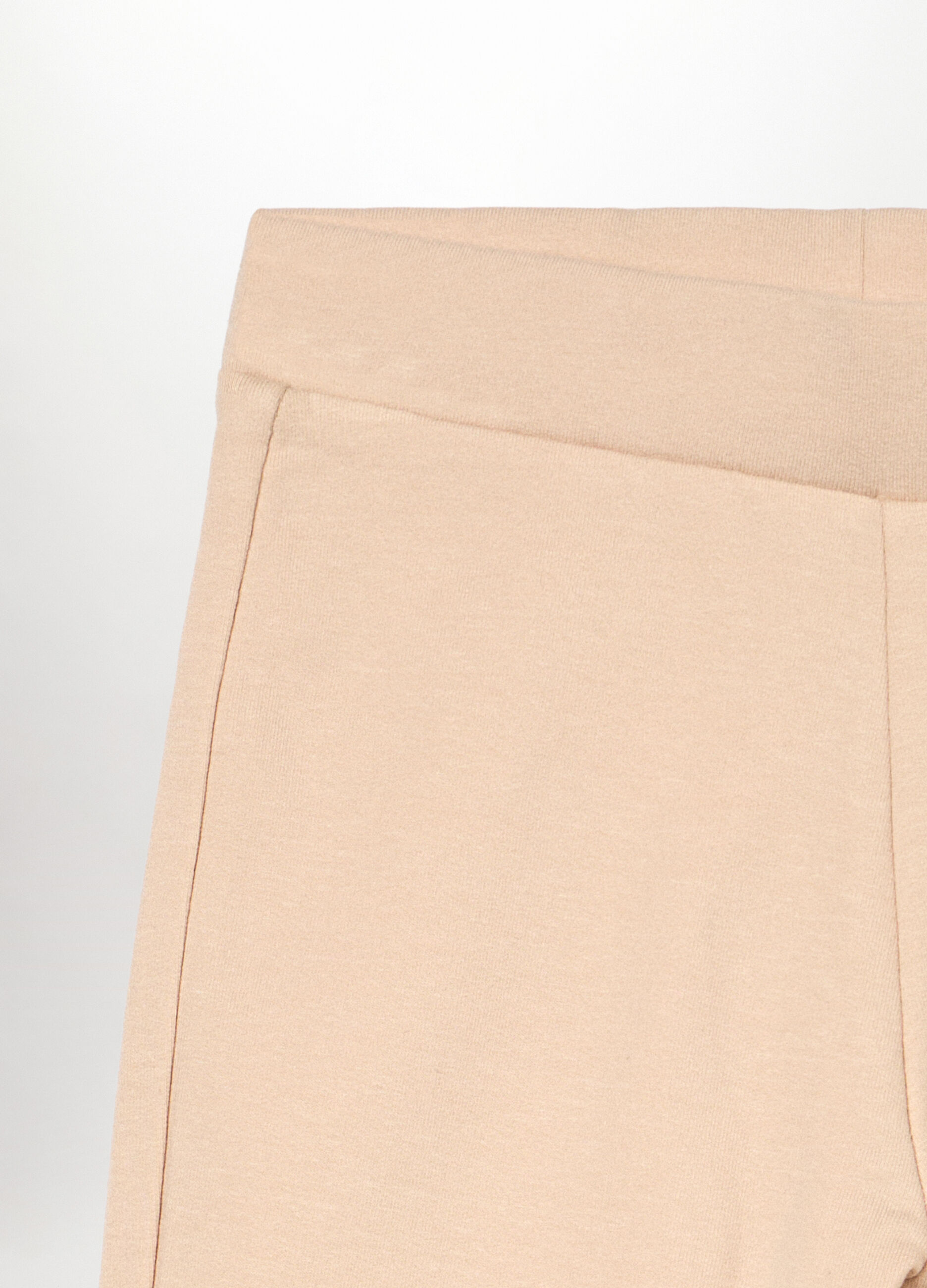 Leggings flare fit in cotone fleece stretch bambina_2