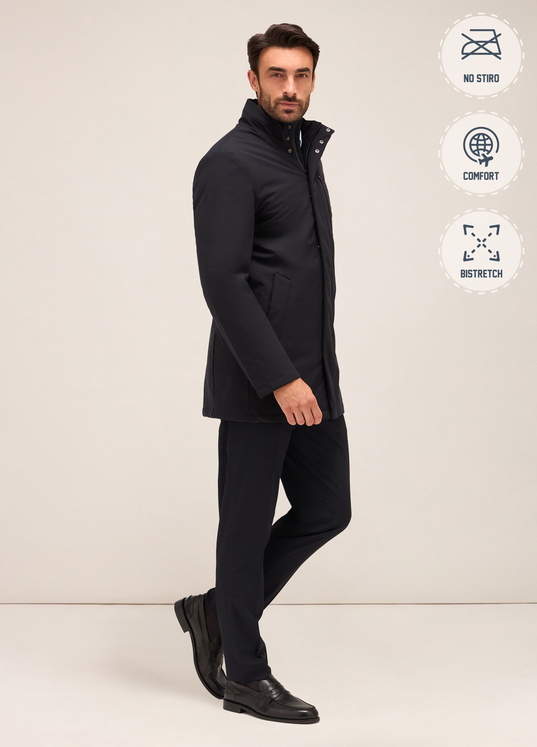 Cappotto imbottito in tessuto tecnico_0