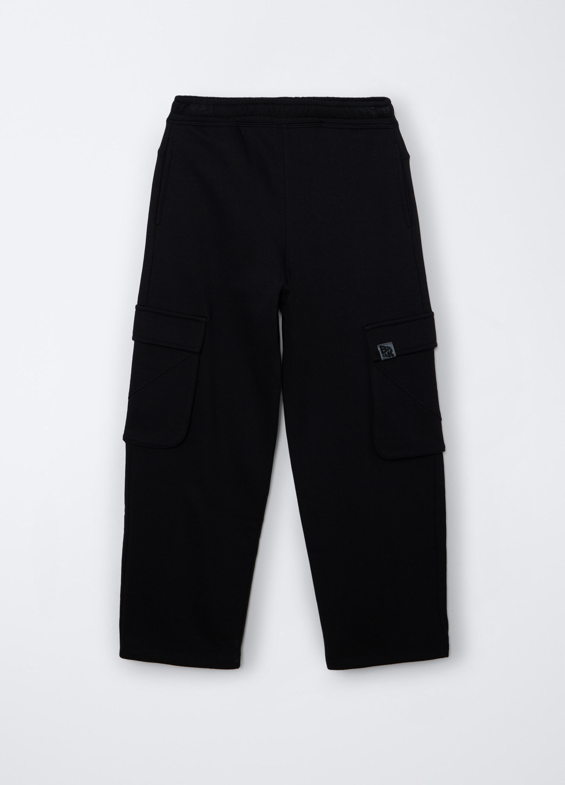 Pantaloni cargo in felpa di puro cotone ragazzo_0