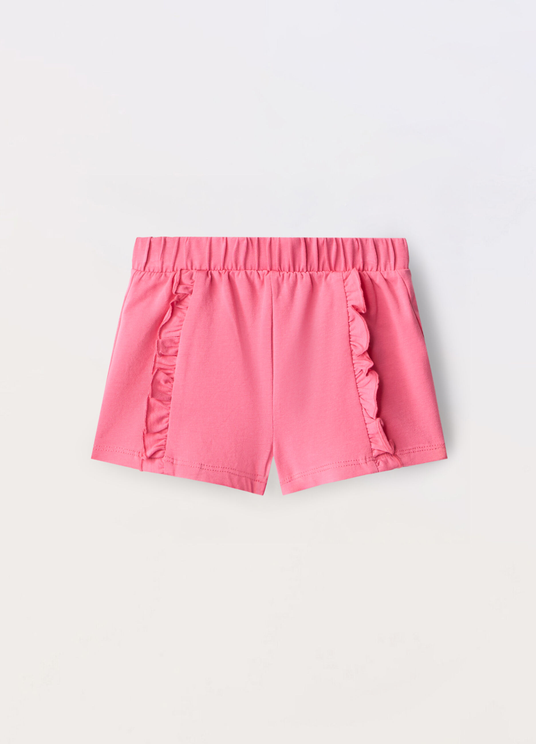 Shorts in jersey di puro cotone neonata_0
