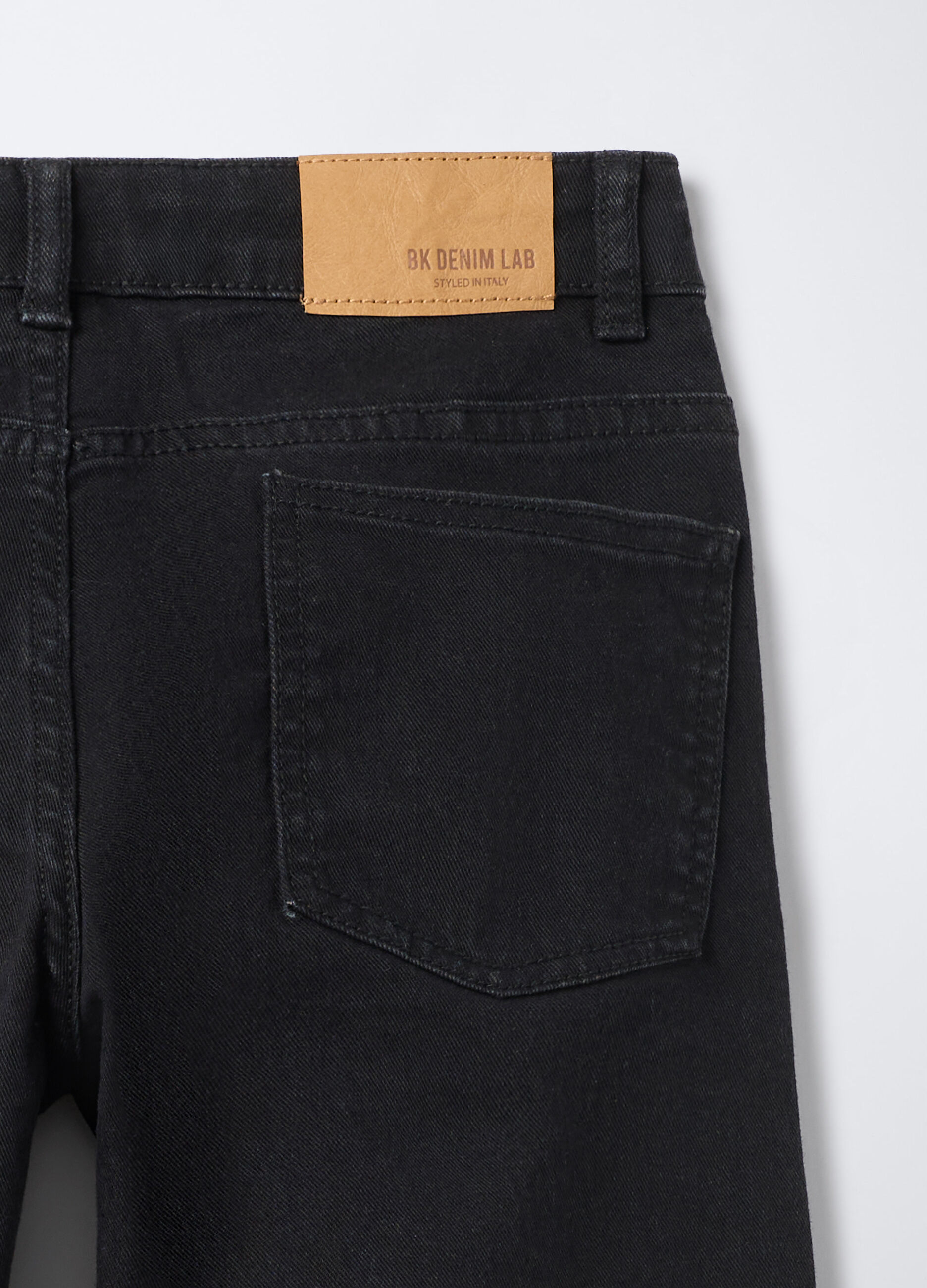 Pantaloni in Comfort Stretch Denim Straight Fit ragazzo_2