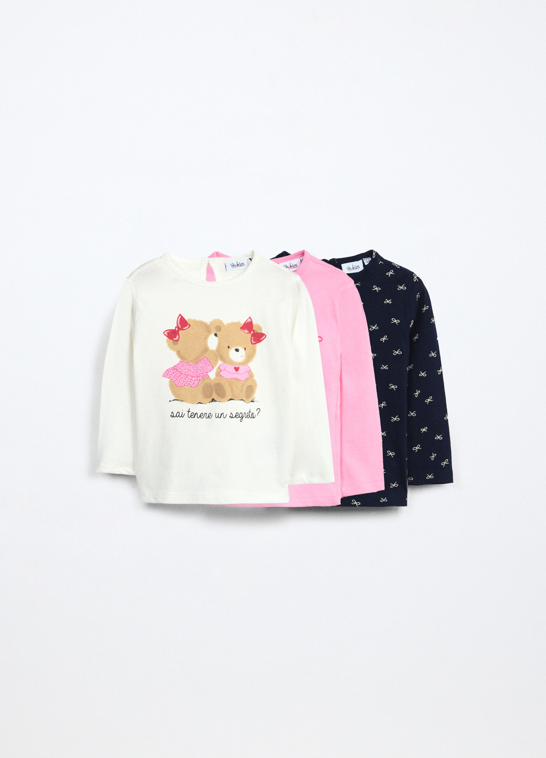 Pack 3 t-shirt in jersey di puro cotone neonata_0