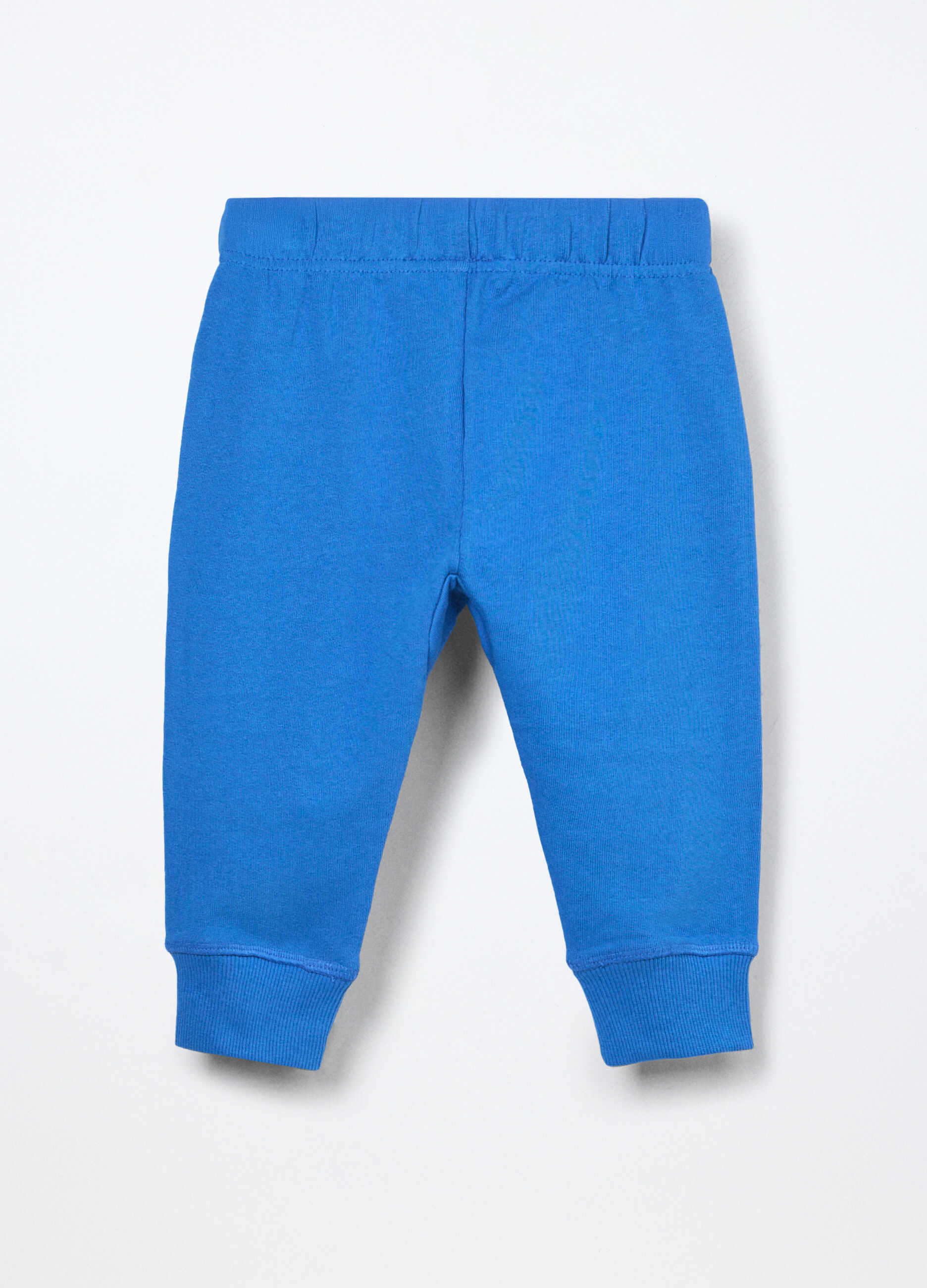 Jogger in french terry di puro cotone neonato_1