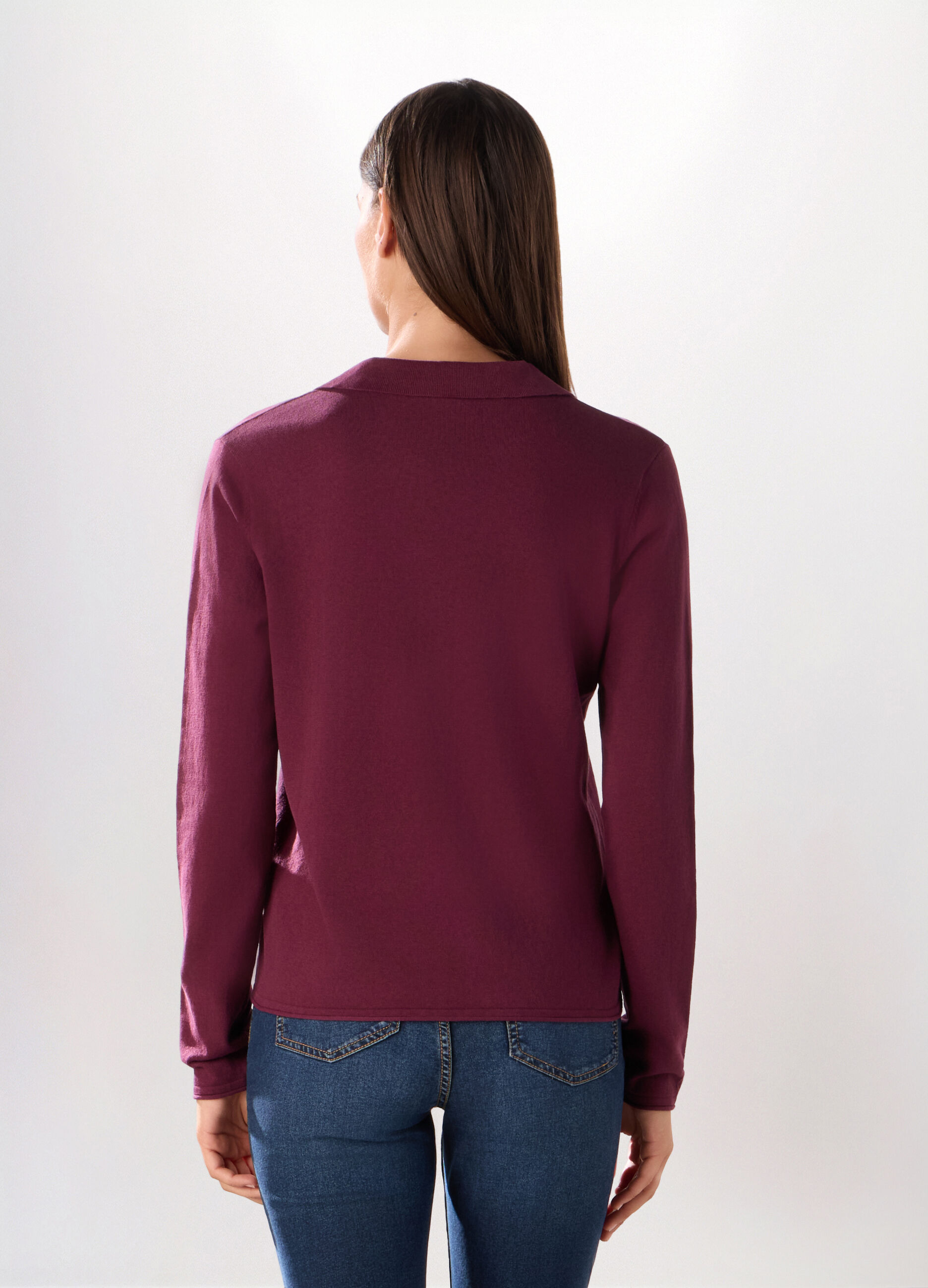 Polo tricot misto cotone donna_1