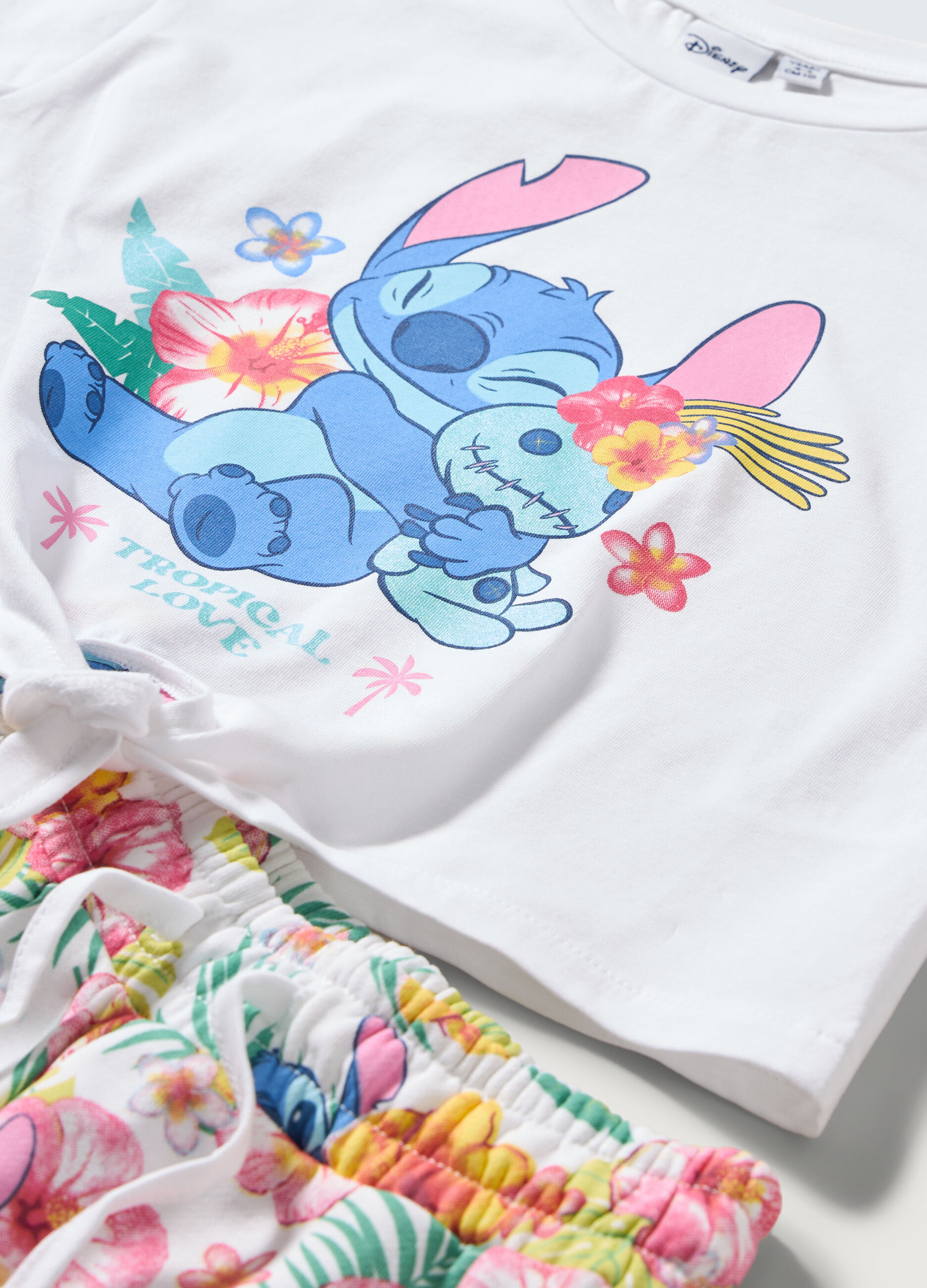 Jogging set in jersey di puro cotone bambina_1