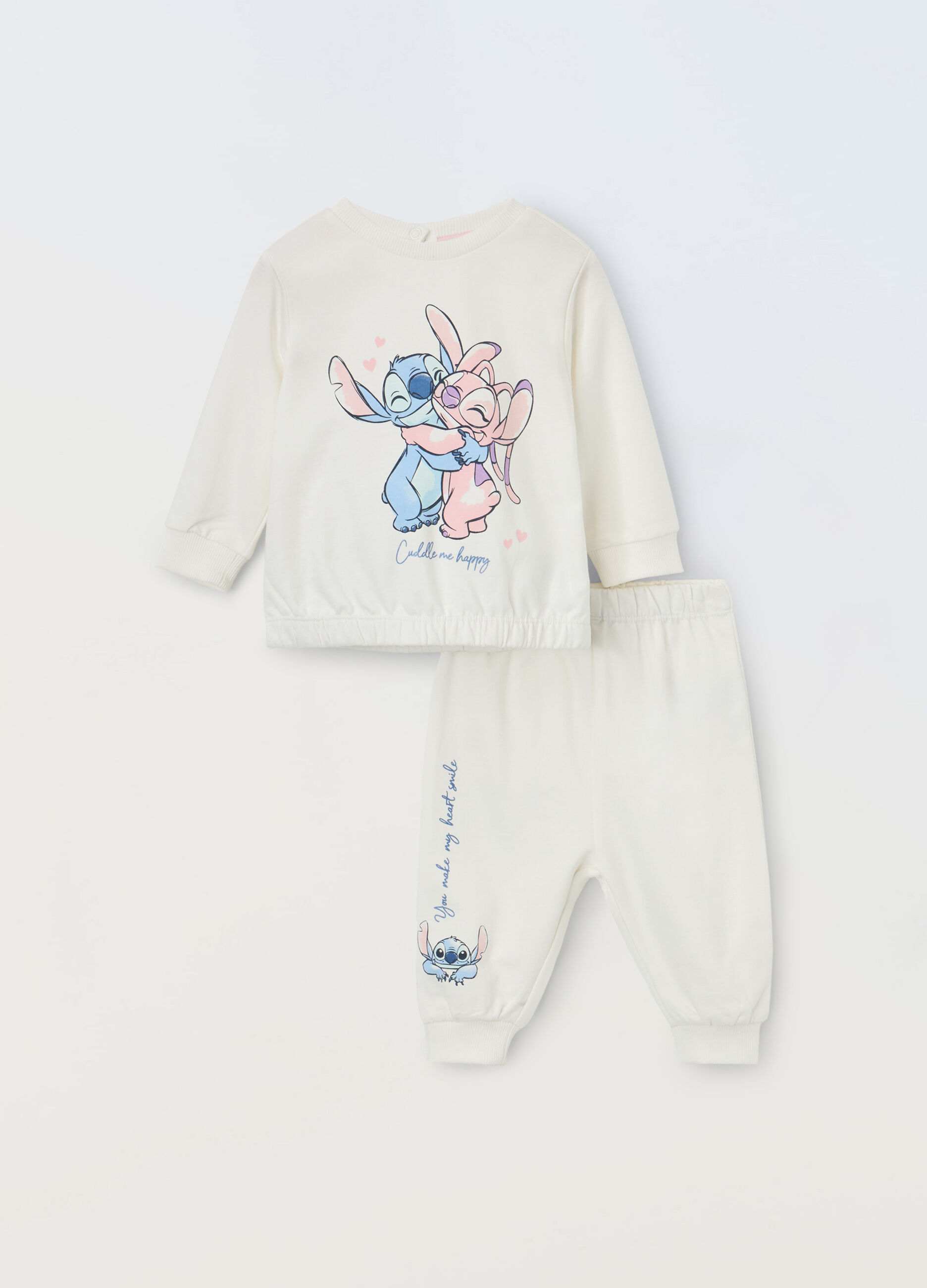 Jogging set in puro cotone neonata_0