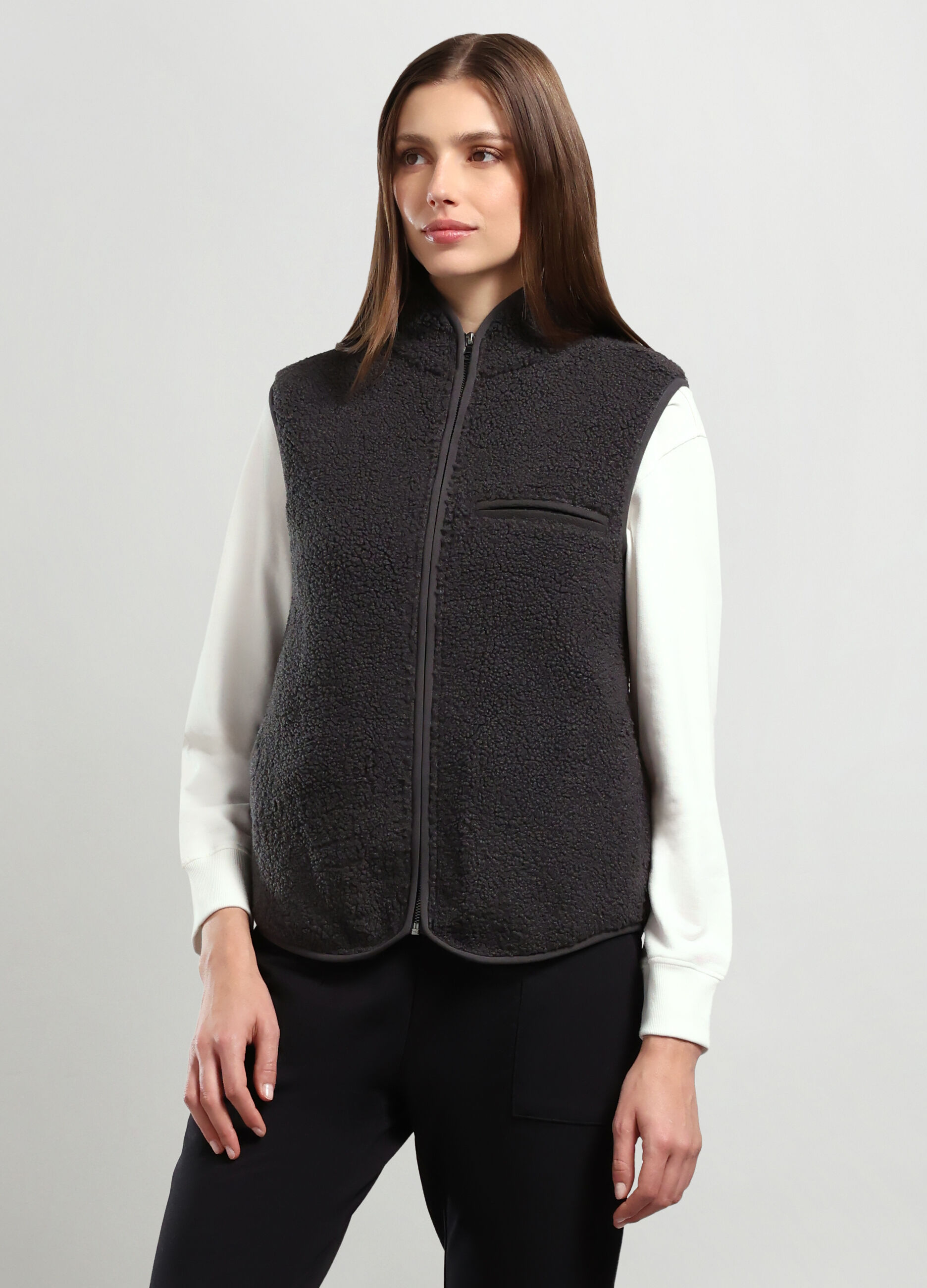Gilet in sherpa donna_0