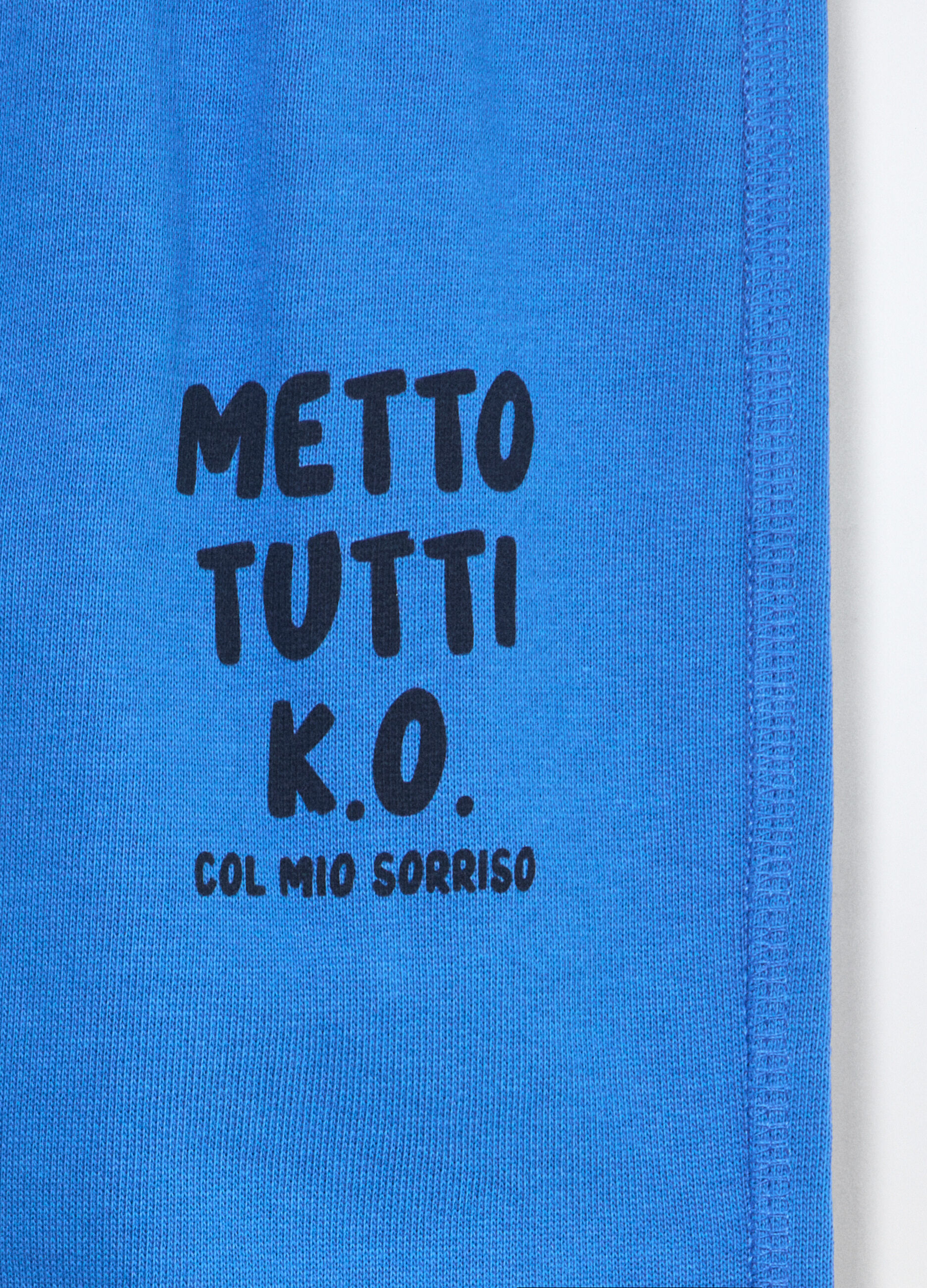 Jogger in french terry di puro cotone neonato_2