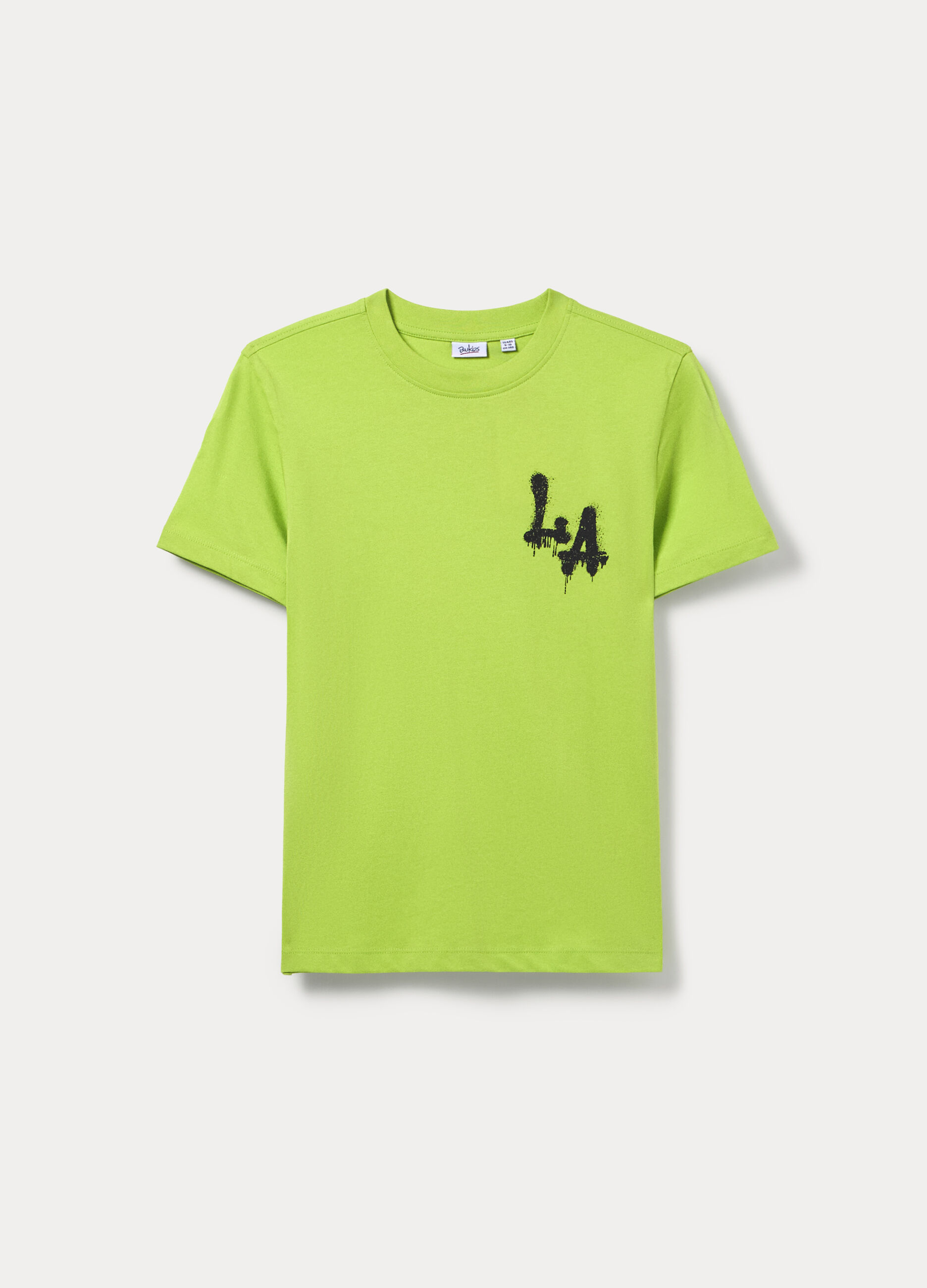 T-shirt girocollo in jersey di puro cotone ragazzo_0