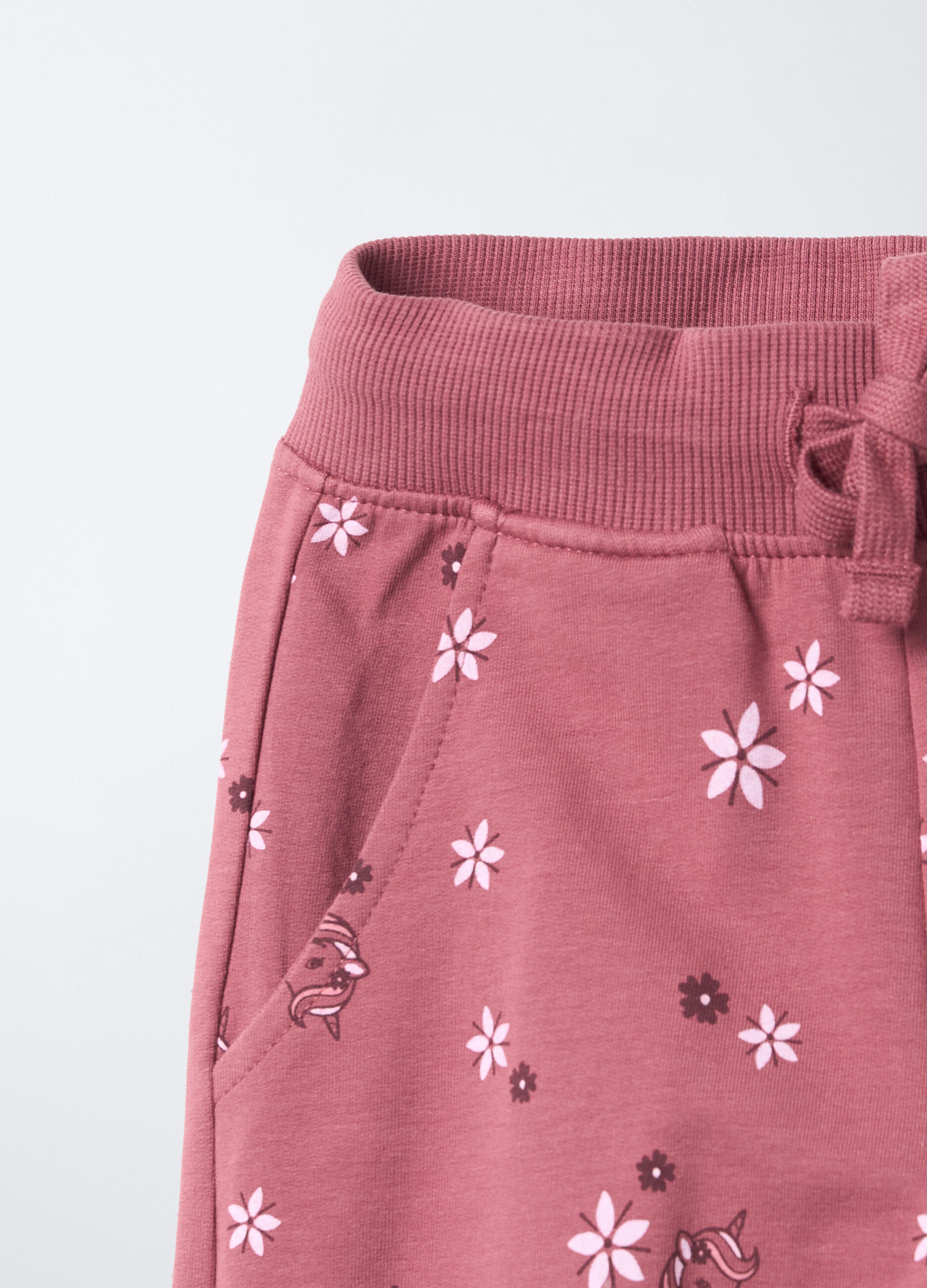 Jogger in cotone garzato stretch Fit Regular bambina_2