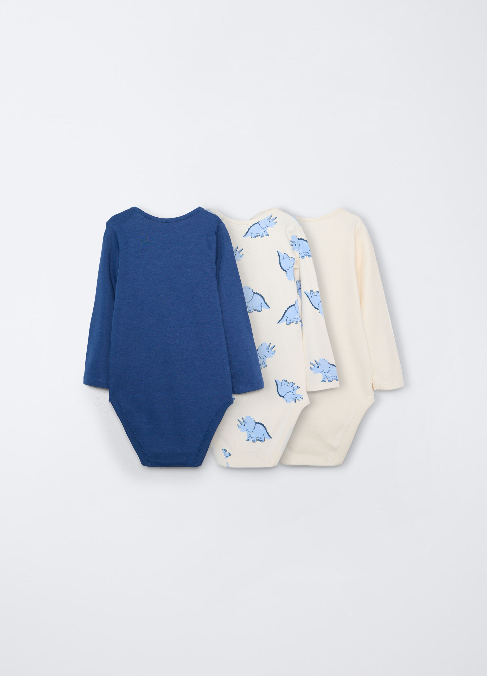 Pack 3 body in interlock di puro cotone _1