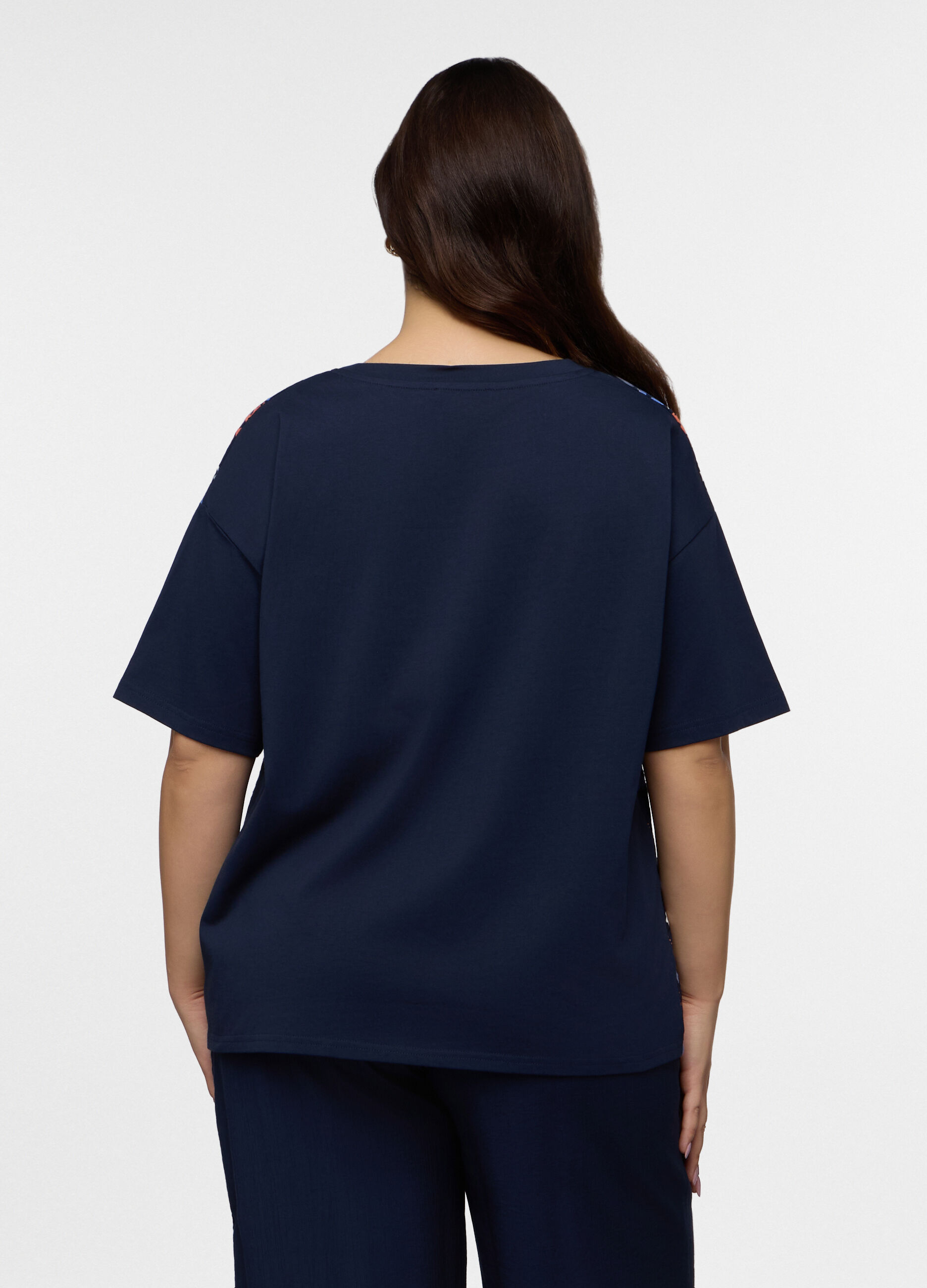 T-shirt girocollo donna curvy_1