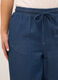 Pantaloni fit culotte in denim di misto cotone donna_3