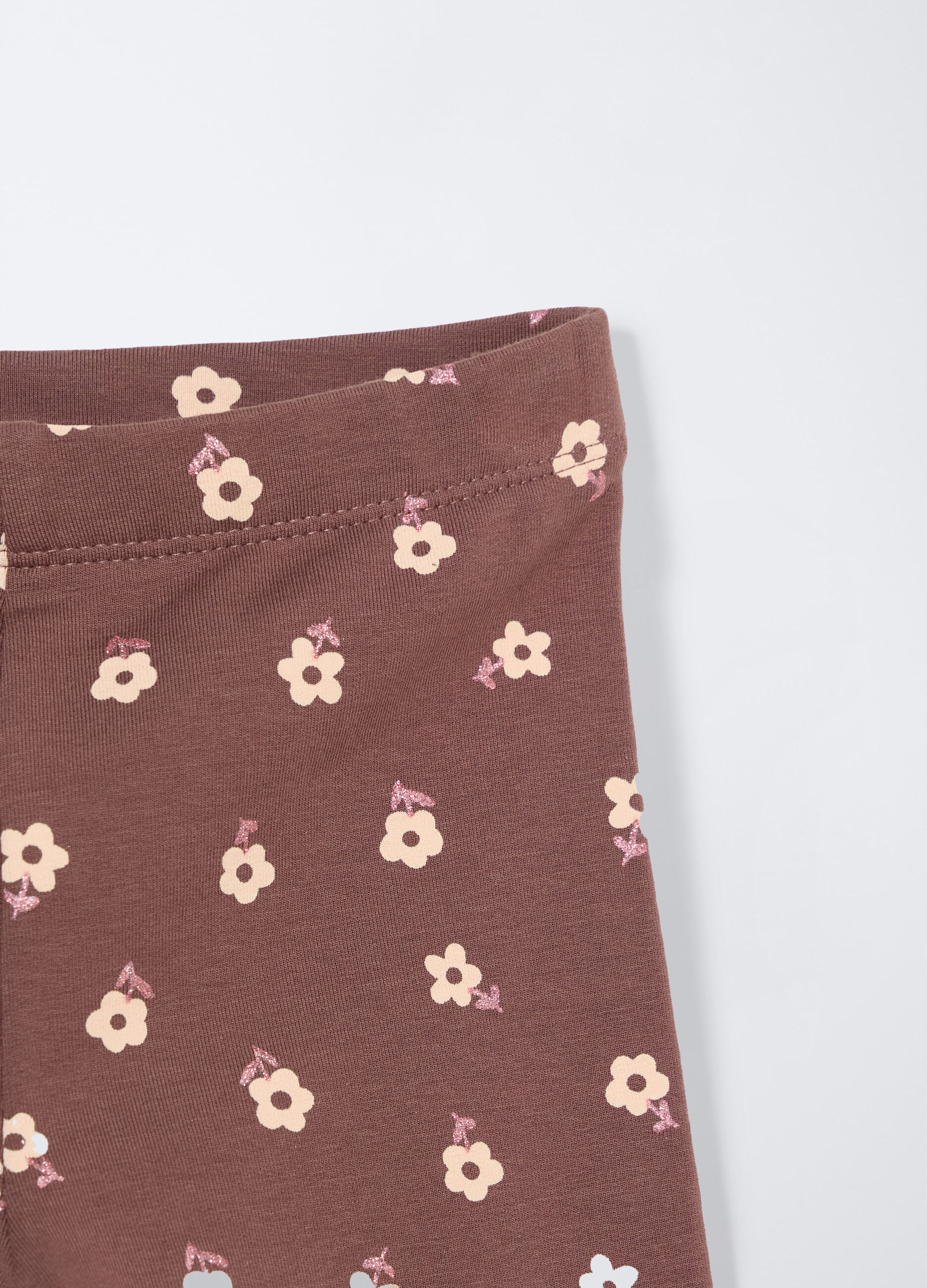 Leggings Fit Regular in felpa di cotone stretch bambina_2