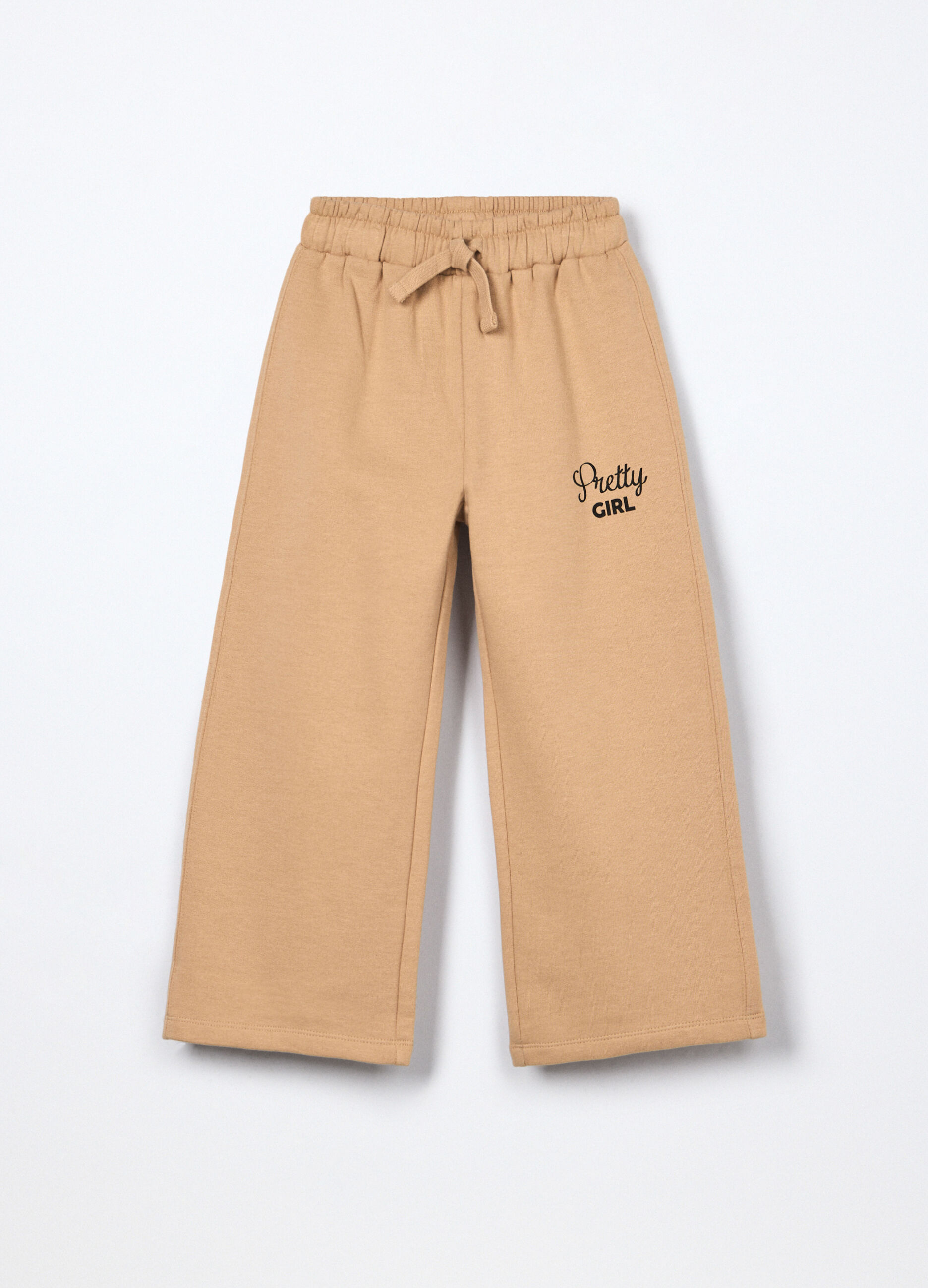 Jogger in misto cotone fleece bambina_0