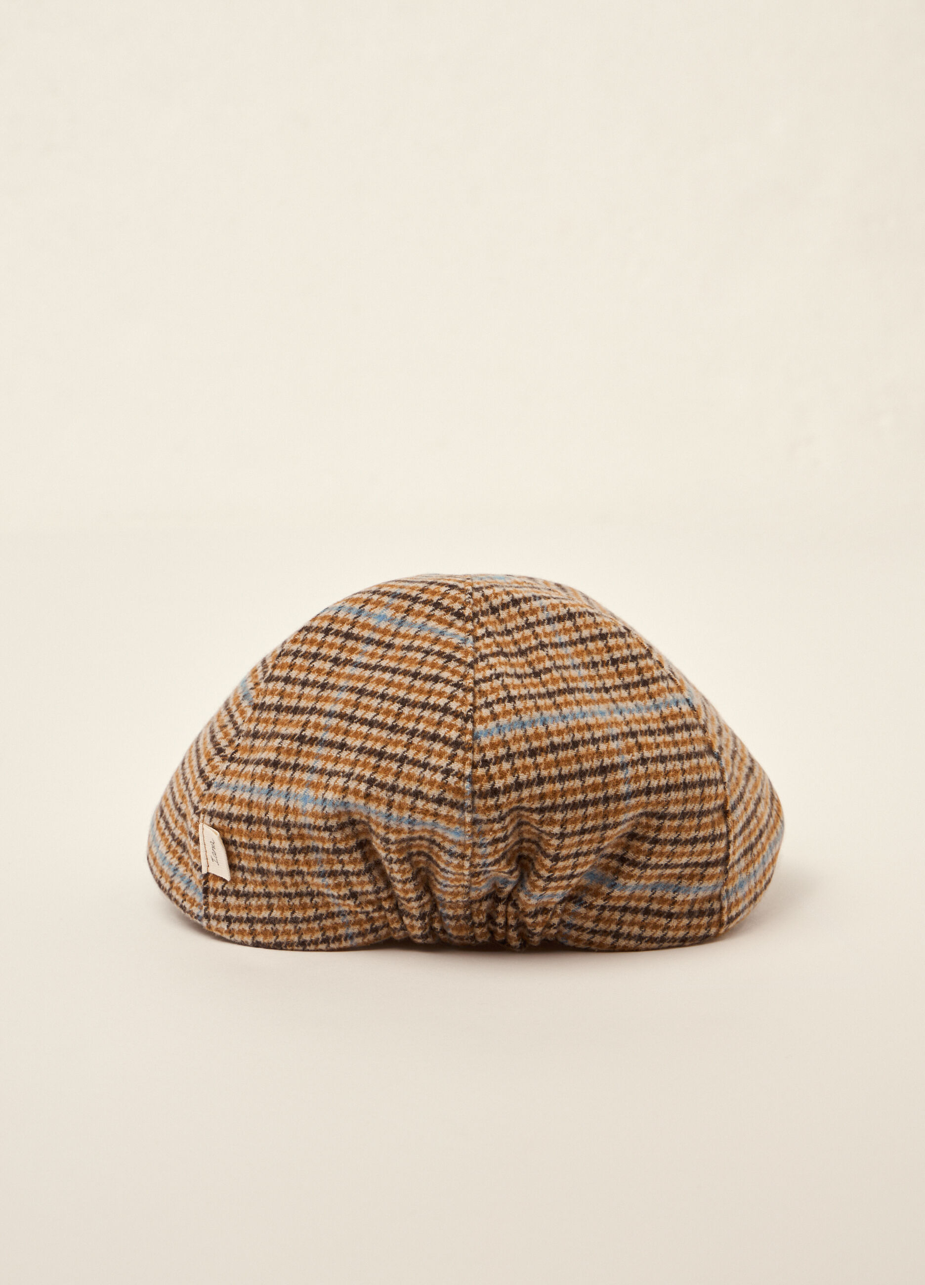 Coppola in misto cotone pied de poule IANA neonato_1