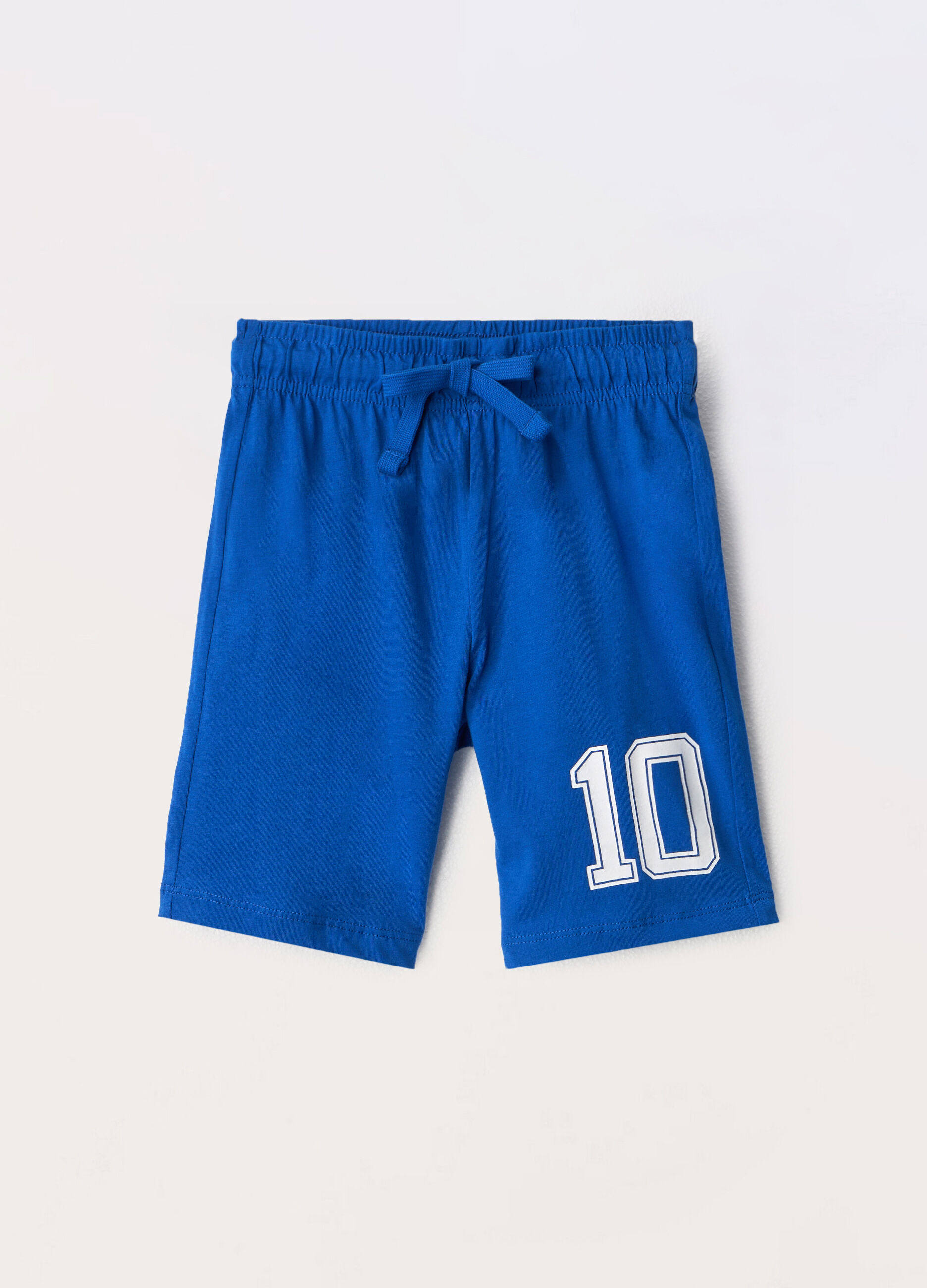 Shorts in jersey di puro cotone bambino_0