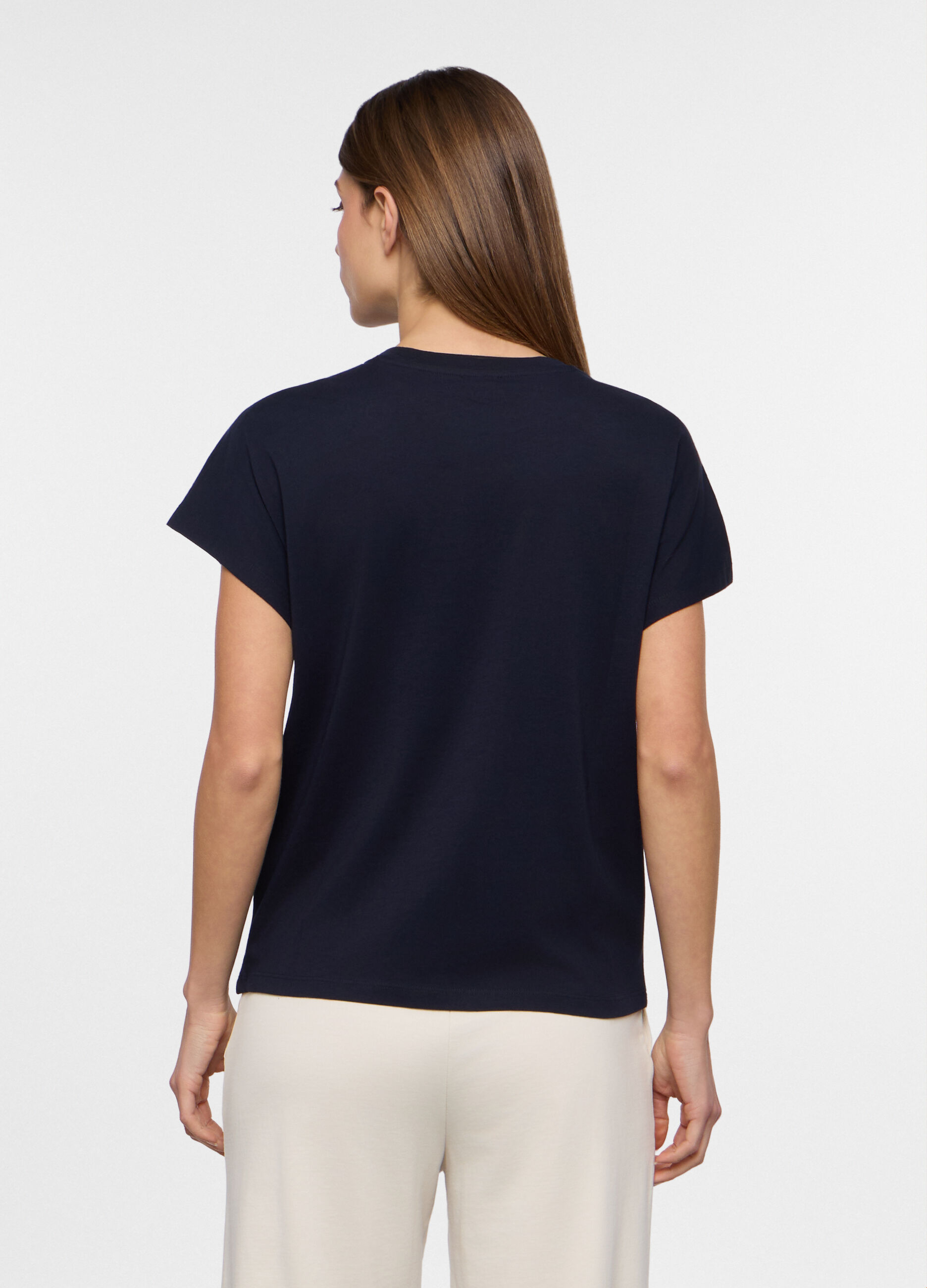 T-shirt girocollo donna_1