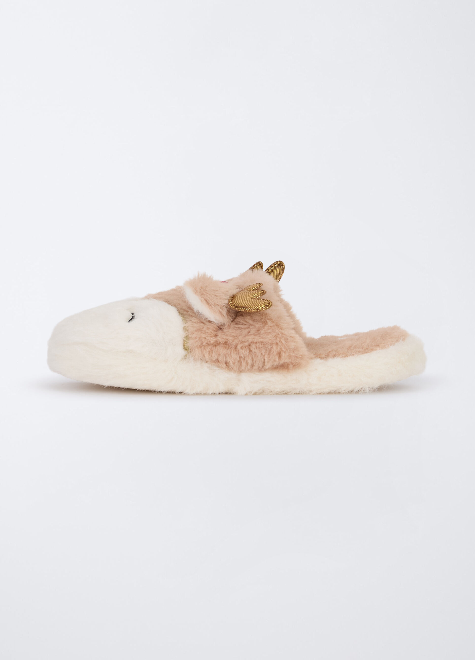 Pantofole in eco fur bambina_1