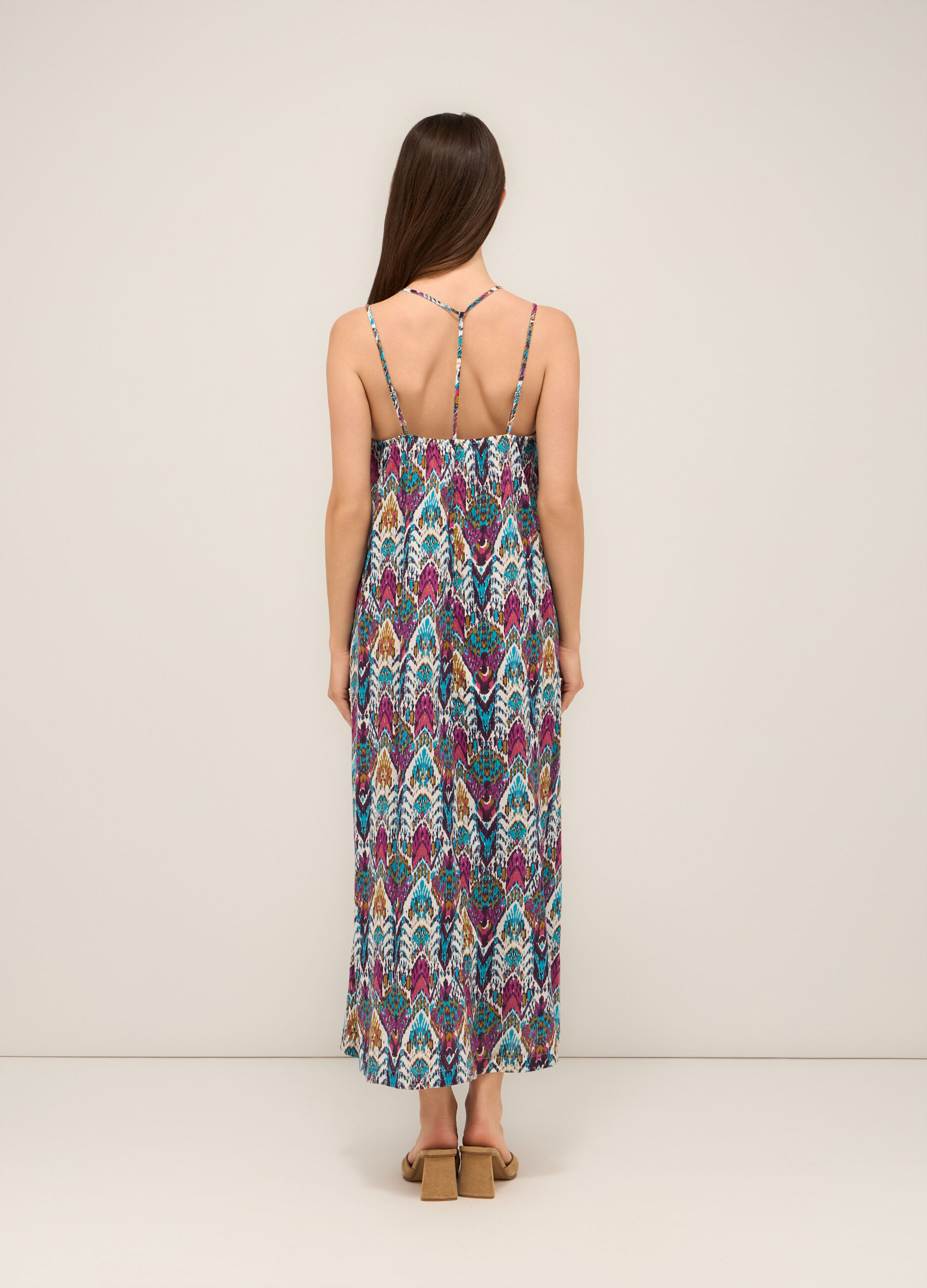 Abito lungo in puro cotone donna_1