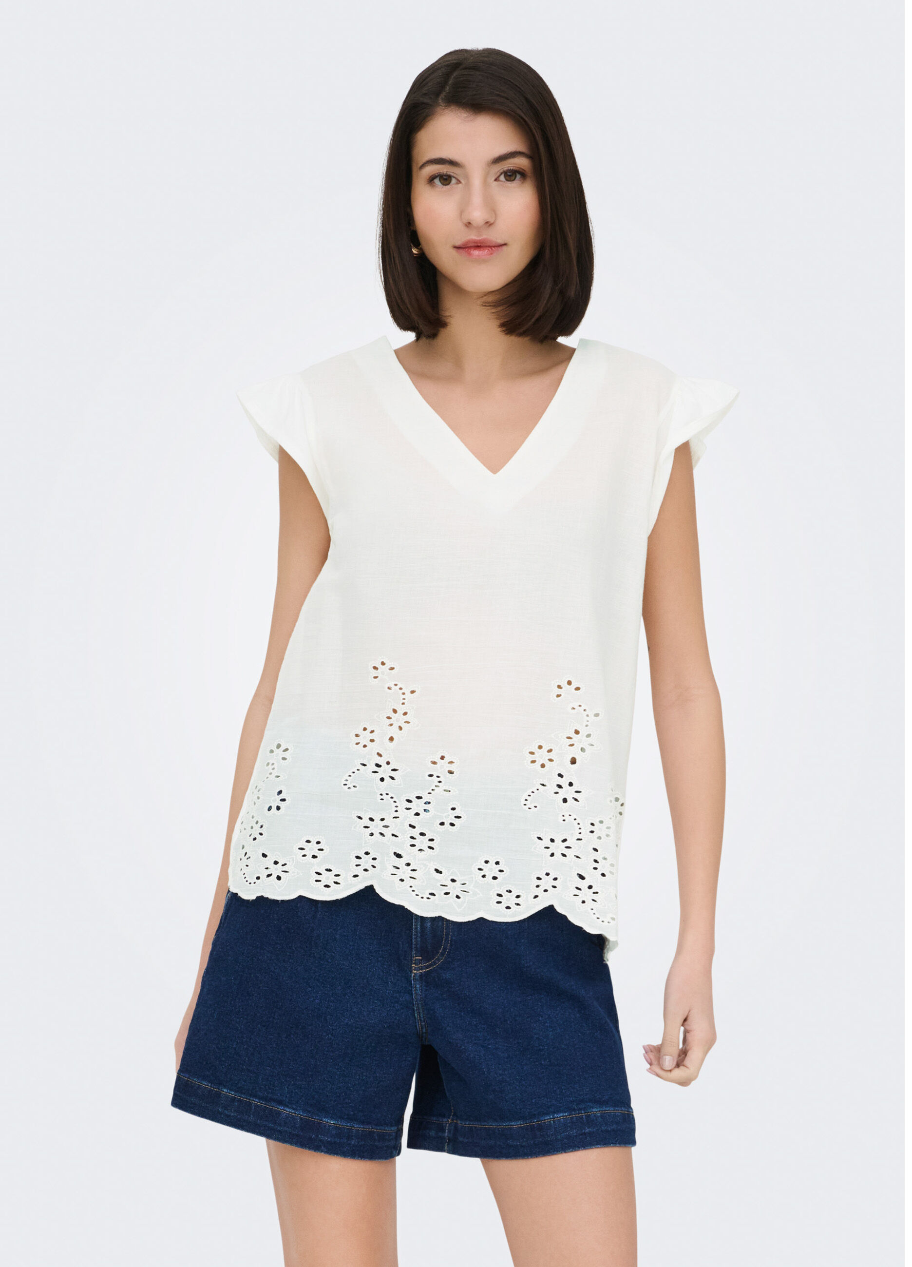 Top relaxed fit con scollo a V_0
