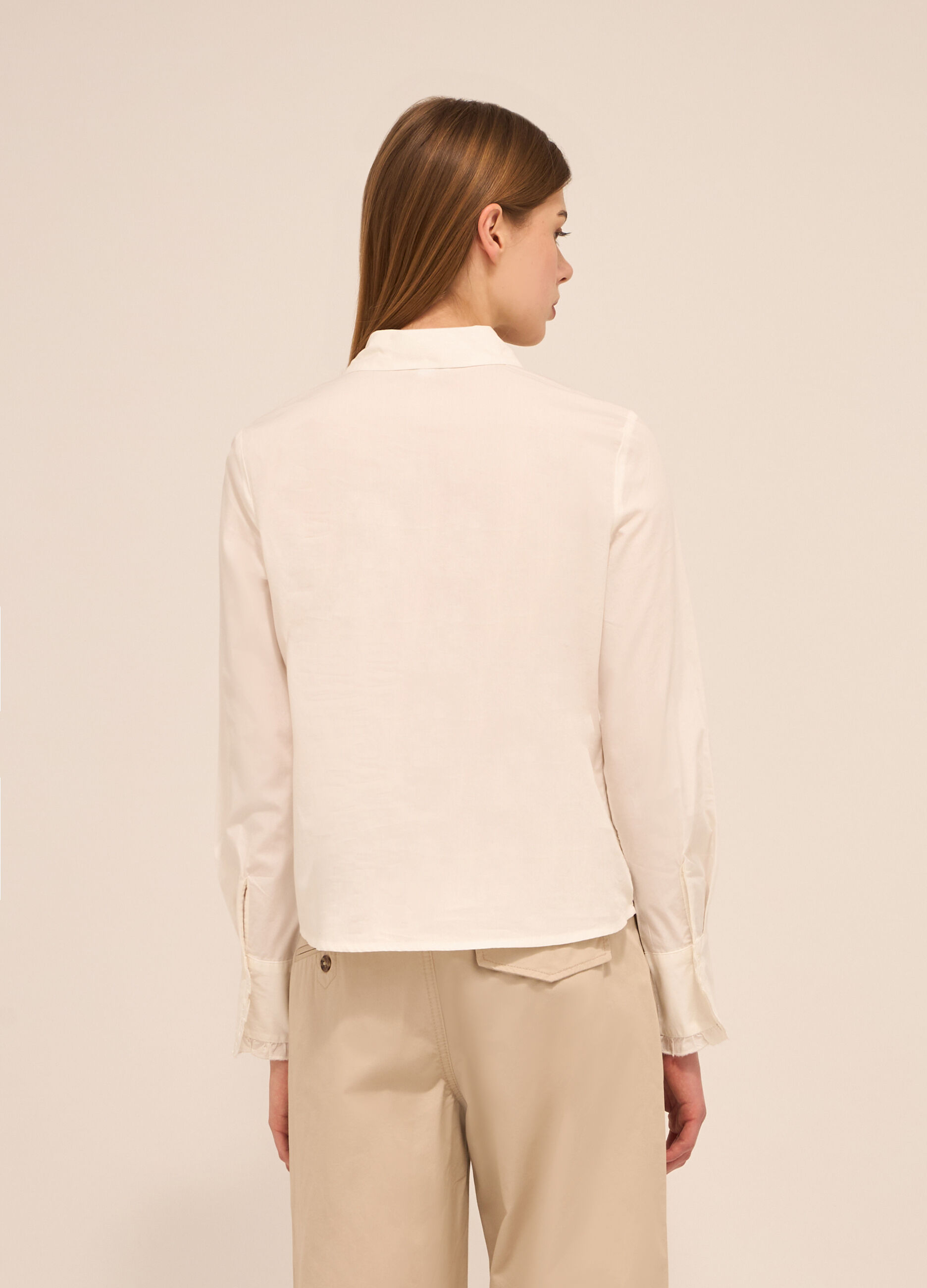 Camicia in popeline di puro cotone donna_1