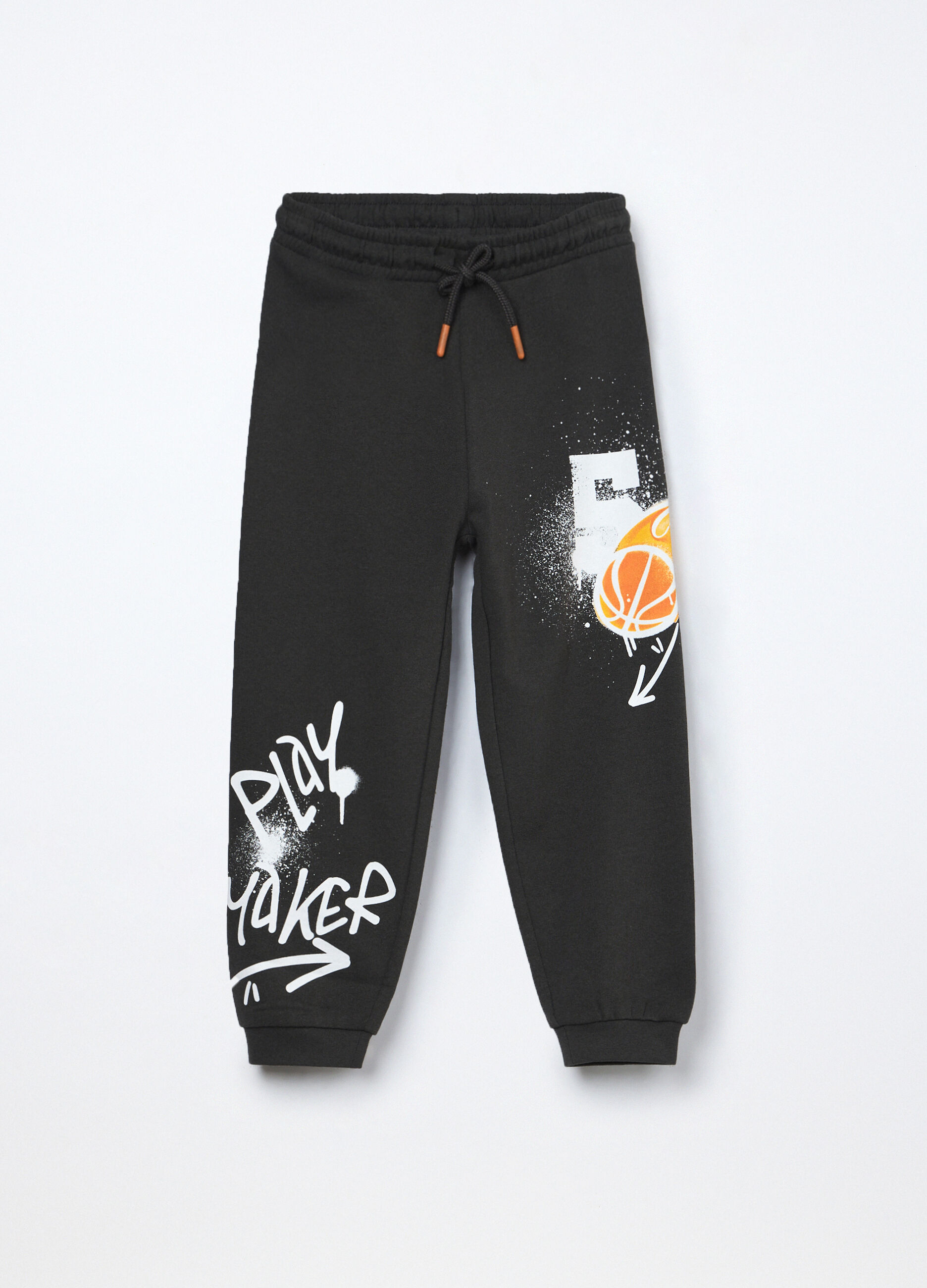 Joggers in french terry di puro cotone bambino_0