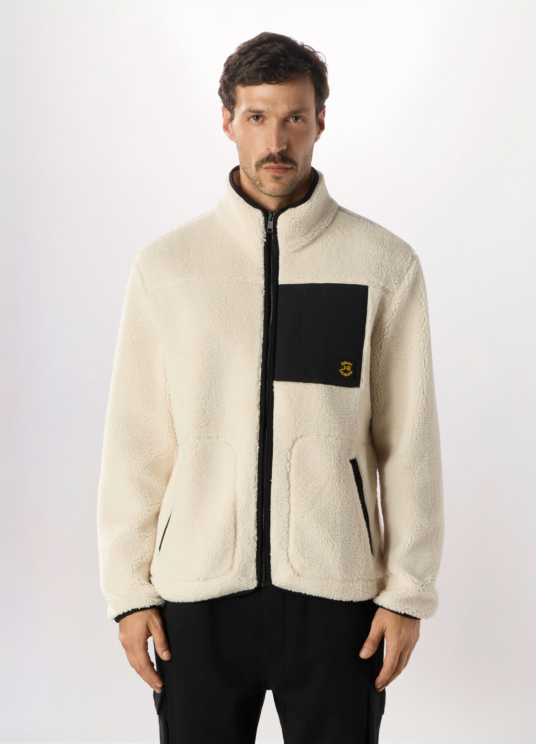 Felpa in pile full zip uomo_0