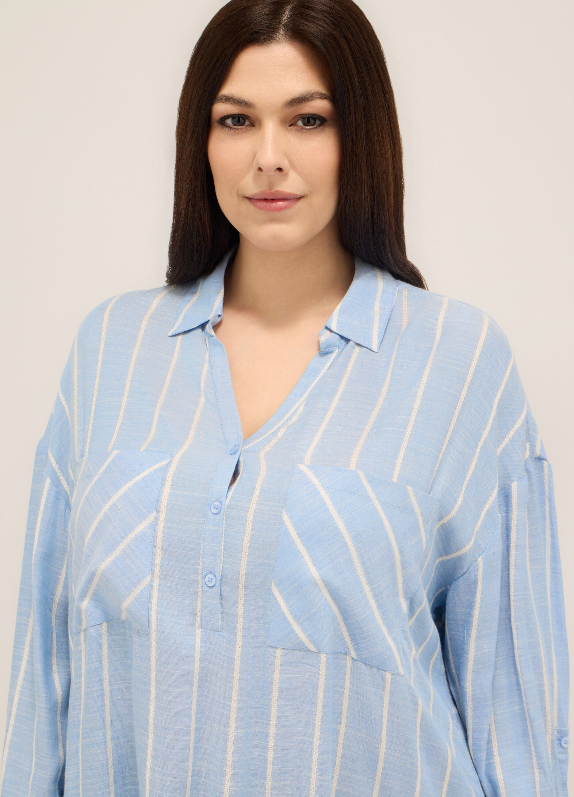 Blusa in pura viscosa donna curvy_2