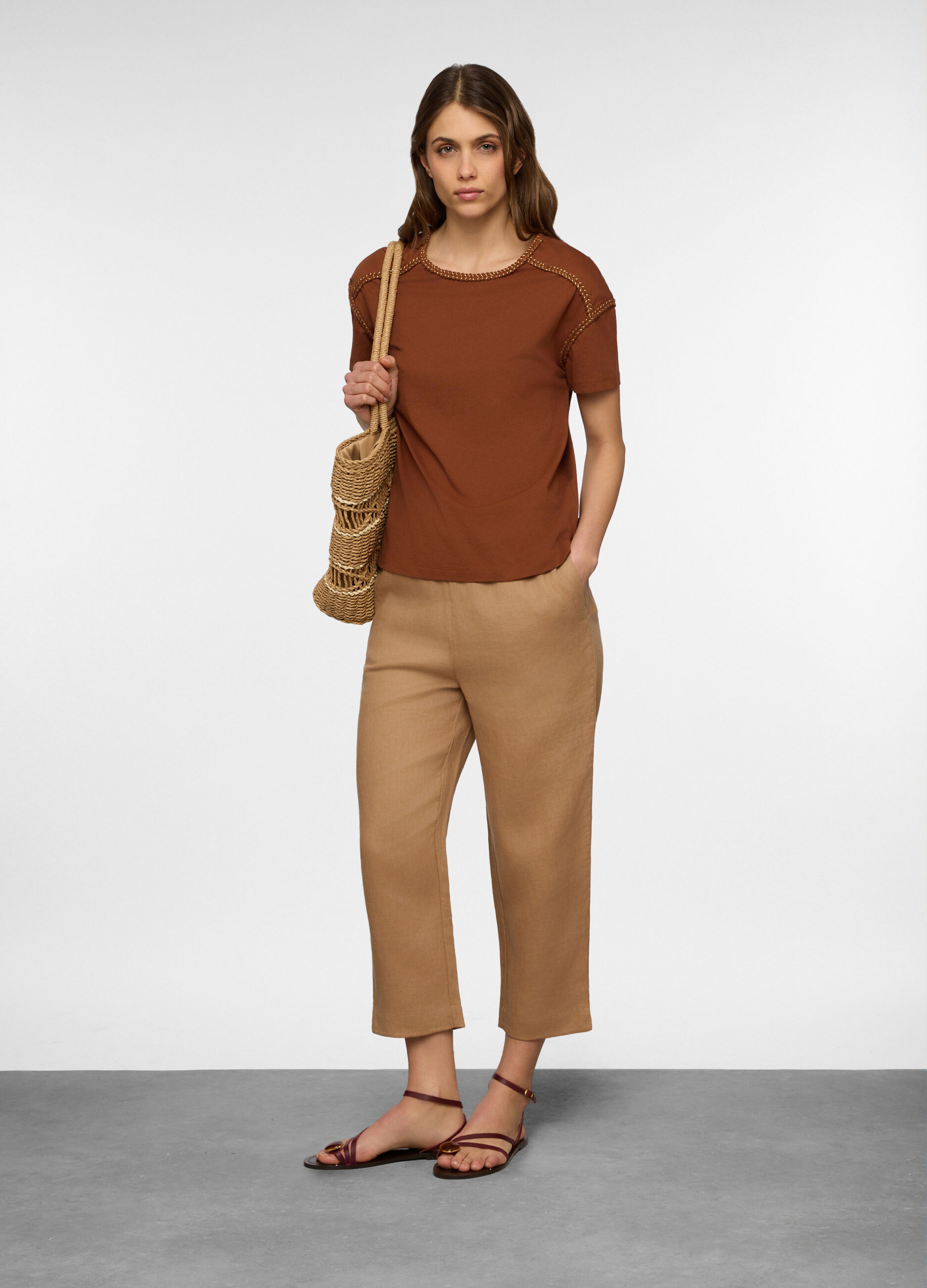 T-shirt girocollo donna_0