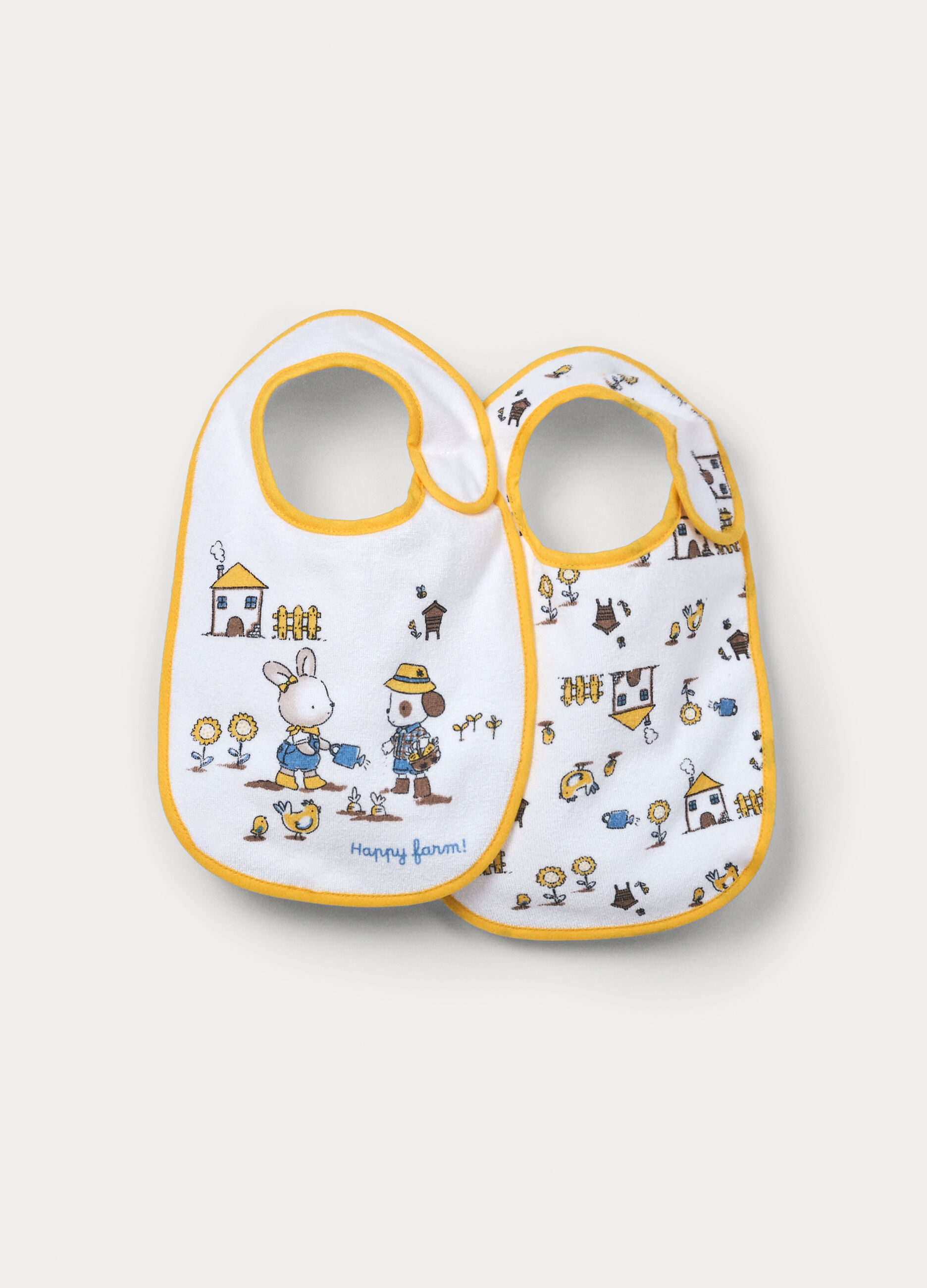 Pack 2 bavaglini in spugna di puro cotone_0