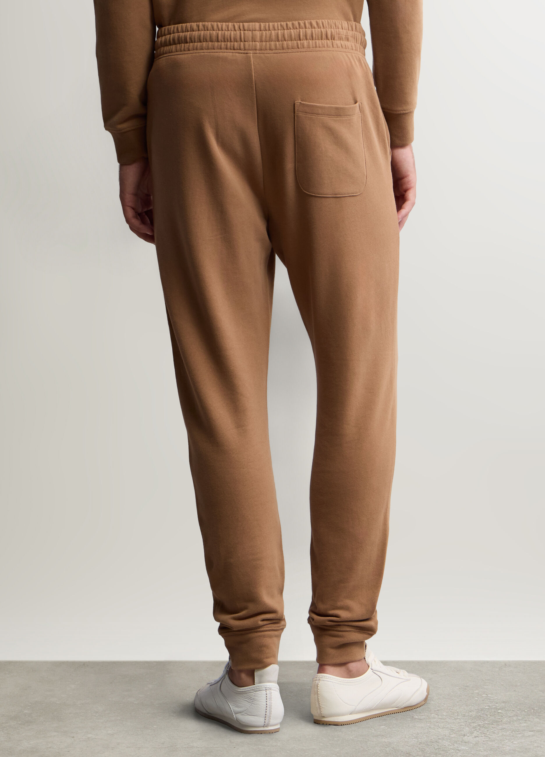 Jogger slim fit in felpa di cotone uomo