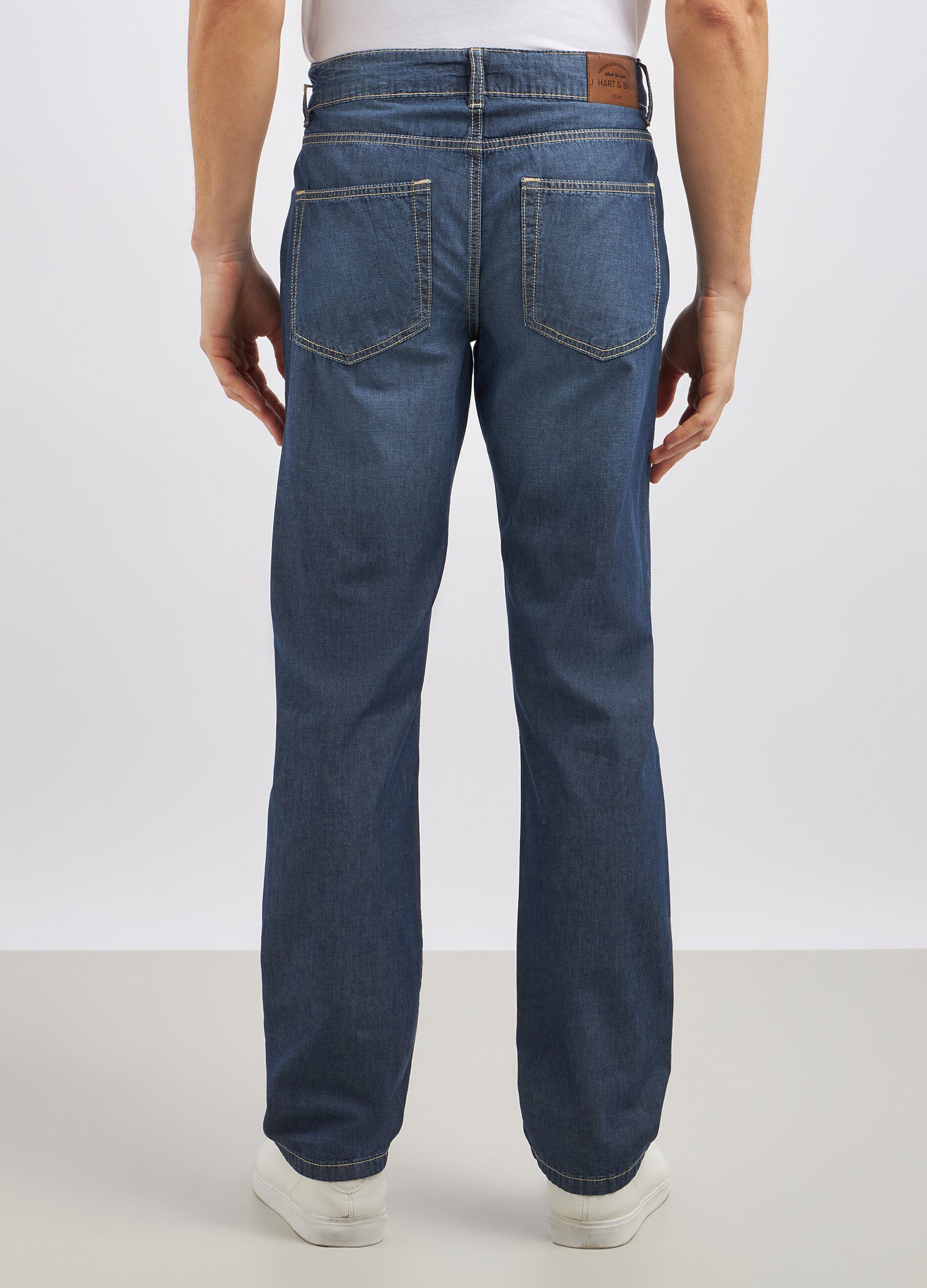 Jeans regular fit in puro cotone uomo_2
