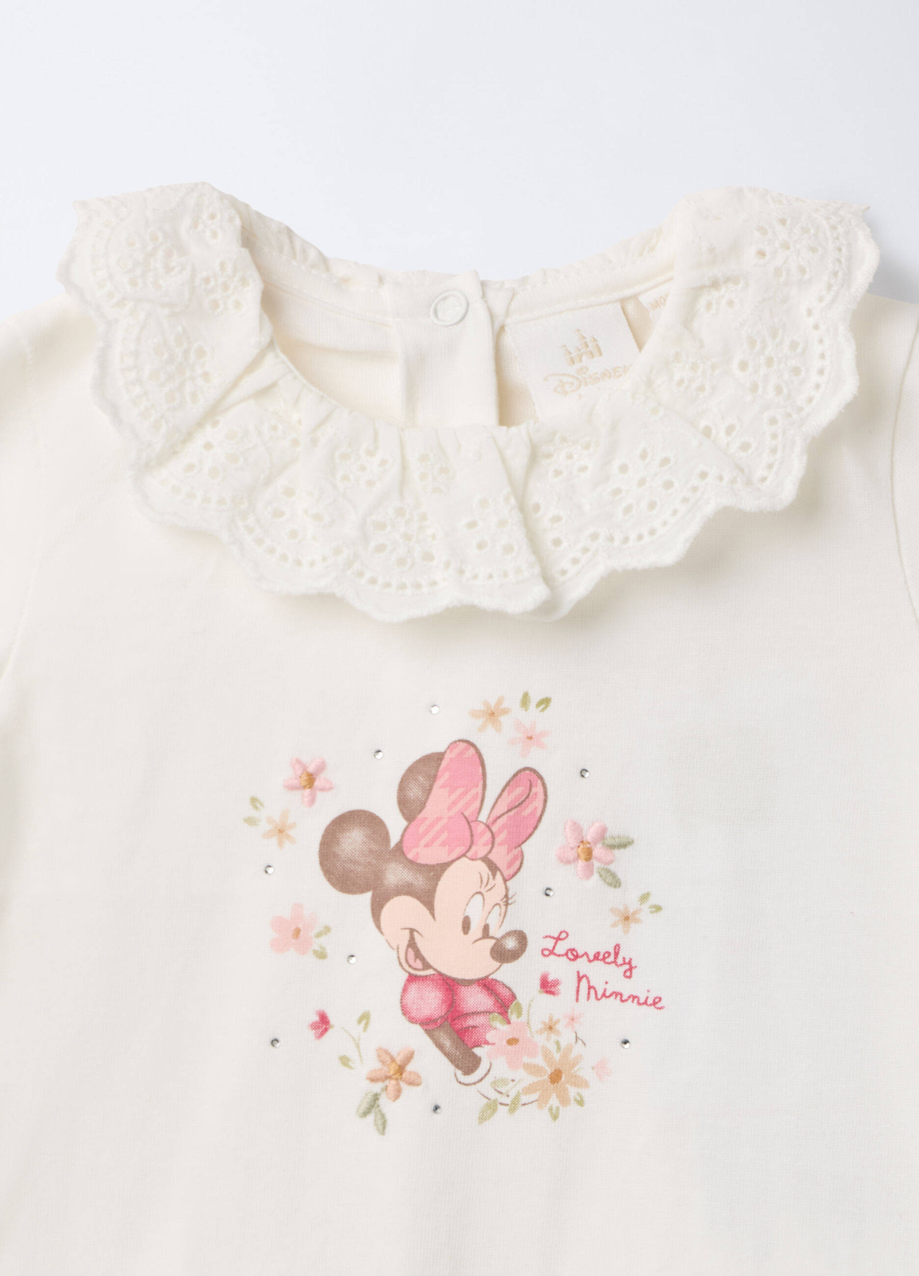 T-shirt Disney in jersey di puro cotone neonata