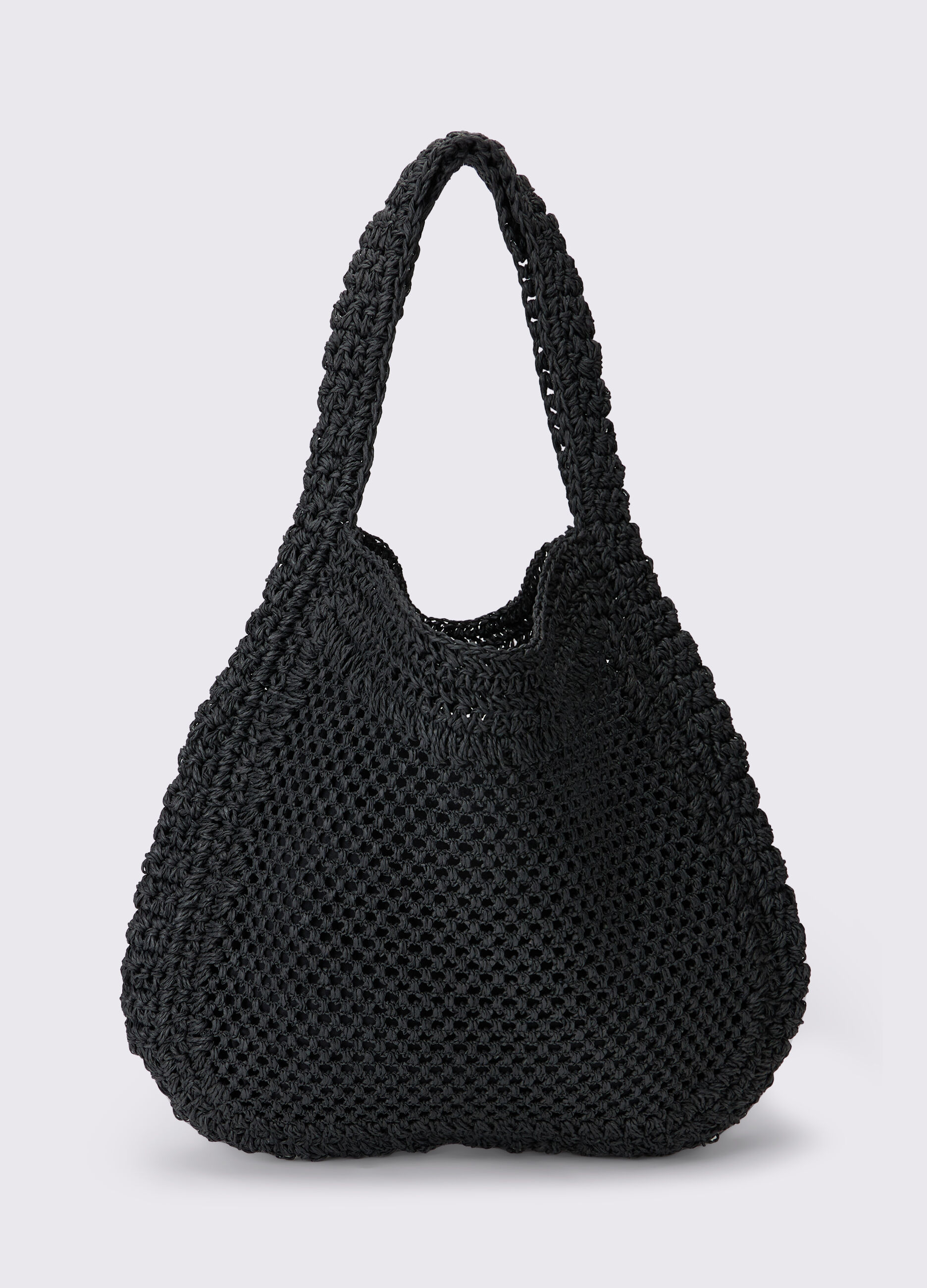 Borsa a secchiello in carta tessile donna_0